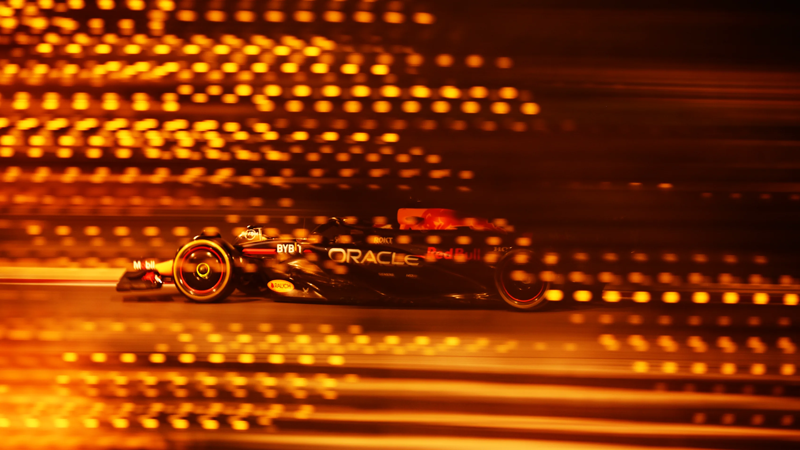 BAHRAIN, BAHRAIN - FEBRUARY 21: Max Verstappen of the Netherlands driving the (1) Oracle Red Bull