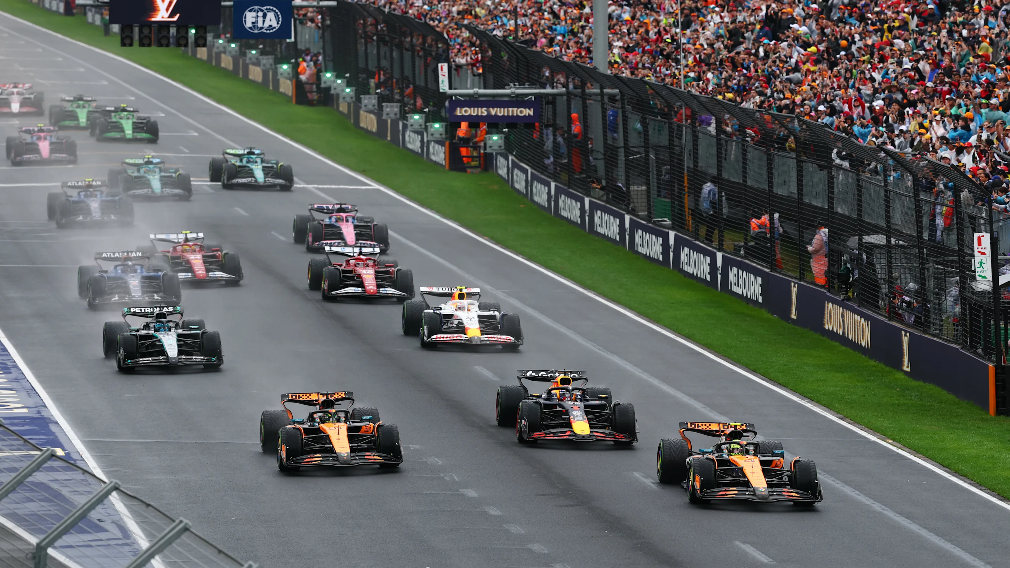 MELBOURNE, AUSTRALIA - MARCH 16: Lando Norris of Great Britain driving the (4) McLaren MCL39
