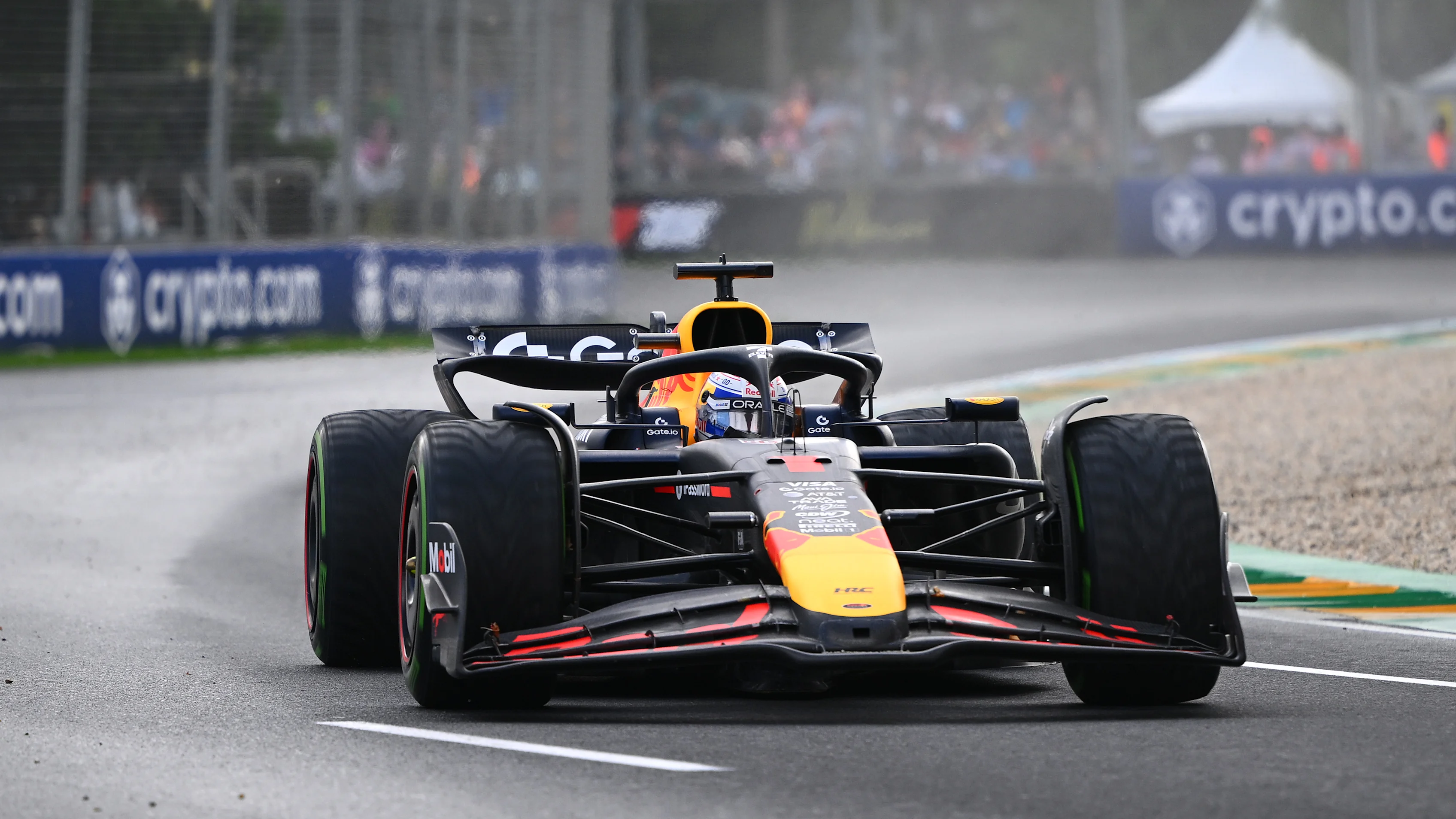 MELBOURNE, AUSTRALIA - MARCH 16: Max Verstappen of the Netherlands driving the (1) Oracle Red Bull
