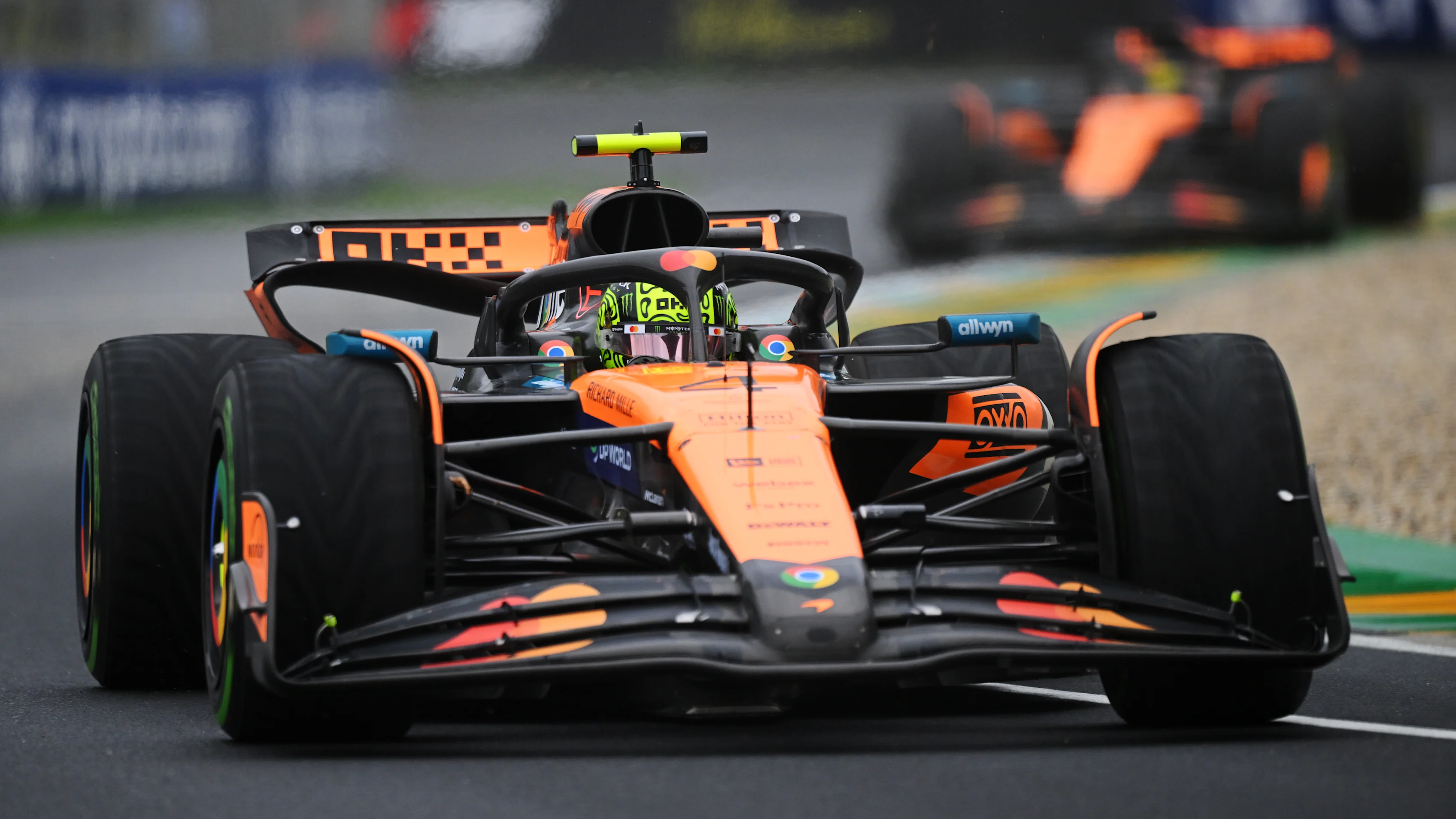 MELBOURNE, AUSTRALIA - MARCH 16: Lando Norris of Great Britain driving the (4) McLaren MCL39