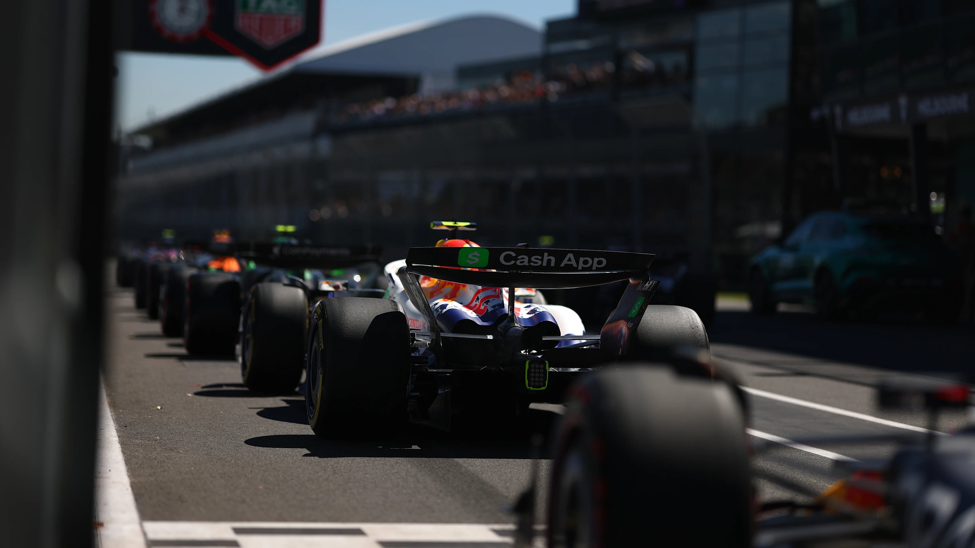 MELBOURNE, AUSTRALIA - MARCH 14: Yuki Tsunoda of Japan driving the (22) Visa Cash App Racing Bulls