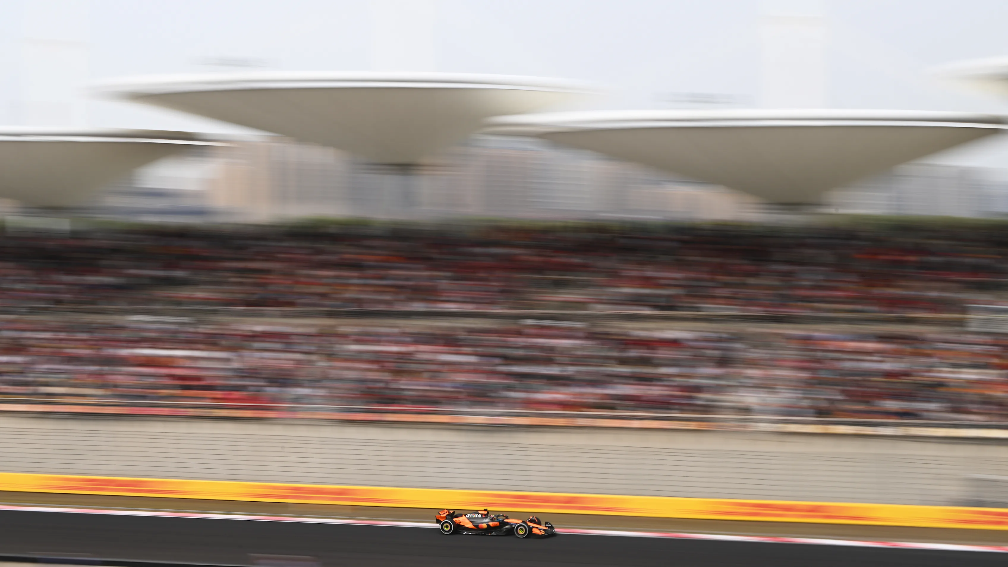 SHANGHAI, CHINA - MARCH 23: Oscar Piastri of Australia driving the (81) McLaren MCL39 Mercedes on