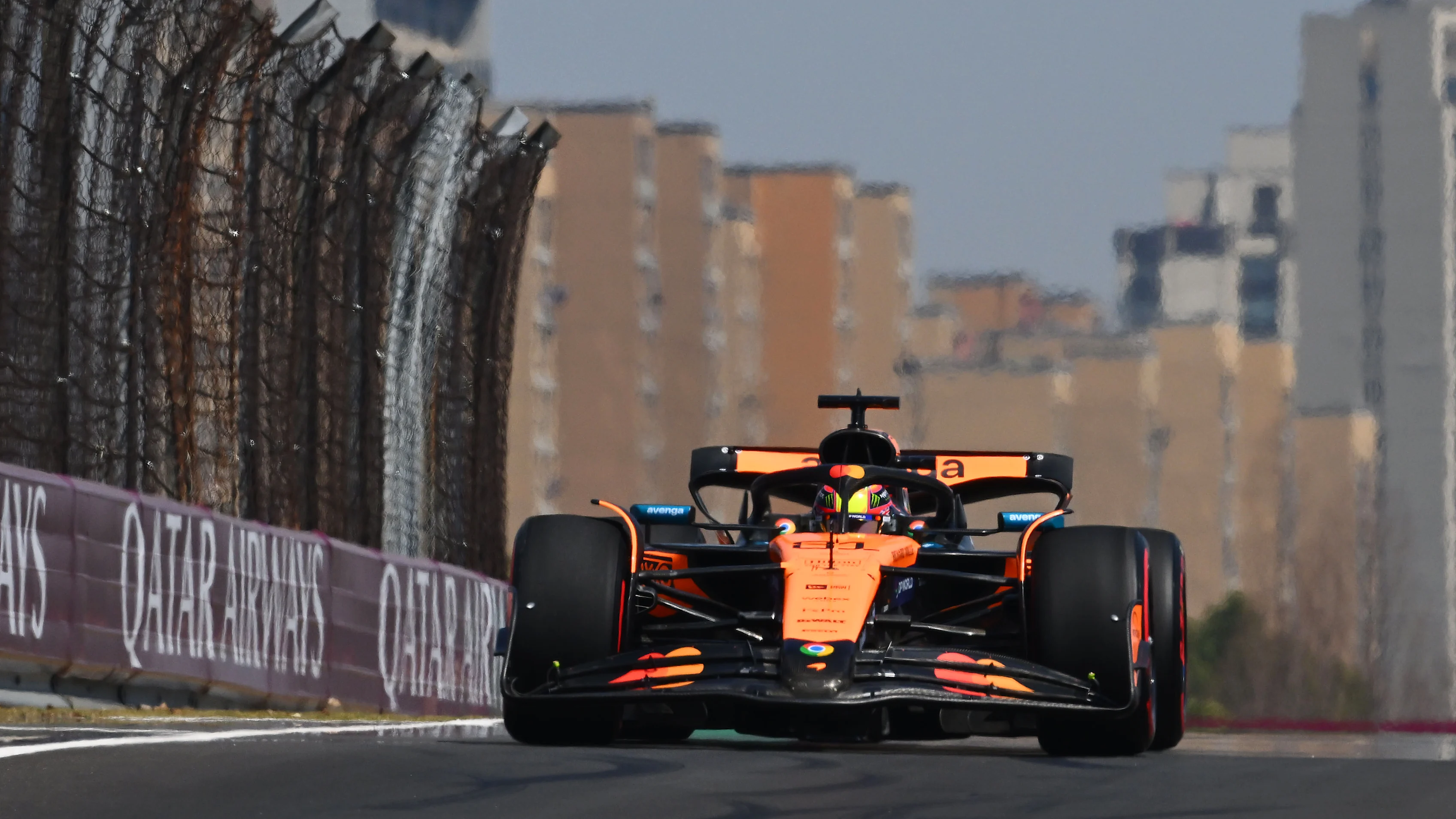 SHANGHAI, CHINA - MARCH 21: Oscar Piastri of Australia driving the (81) McLaren MCL39 Mercedes on