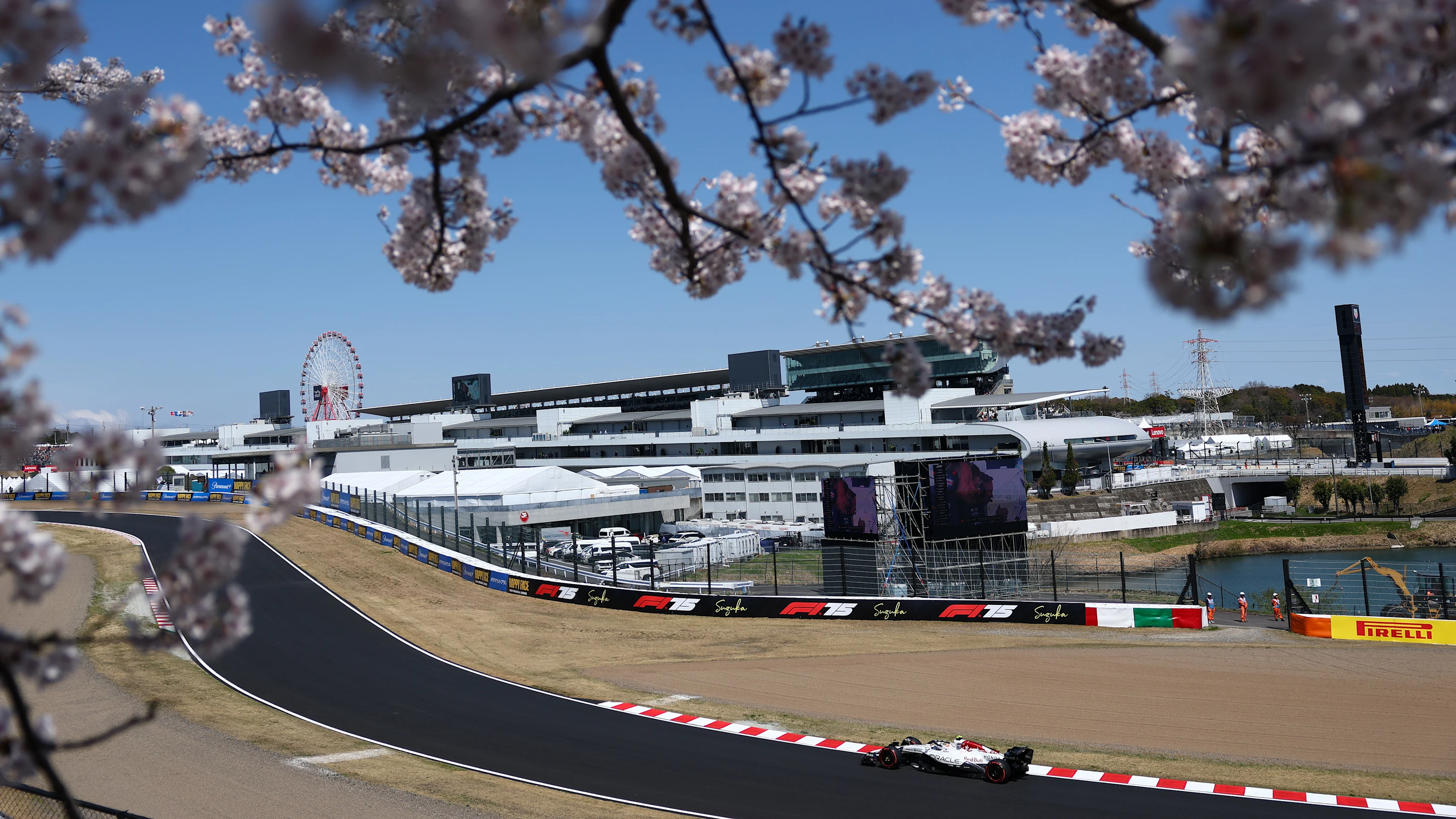 SUZUKA, JAPAN - APRIL 03: The Ferris wheel at the circuit during previews ahead of the F1 Grand