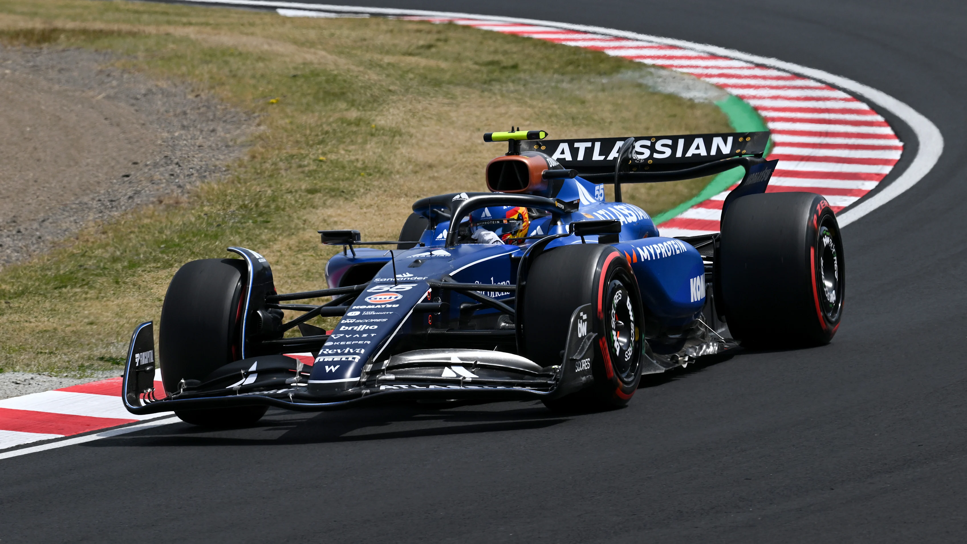 SUZUKA, JAPAN - APRIL 05: Carlos Sainz of Spain driving the (55) Williams FW47 Mercedes on track