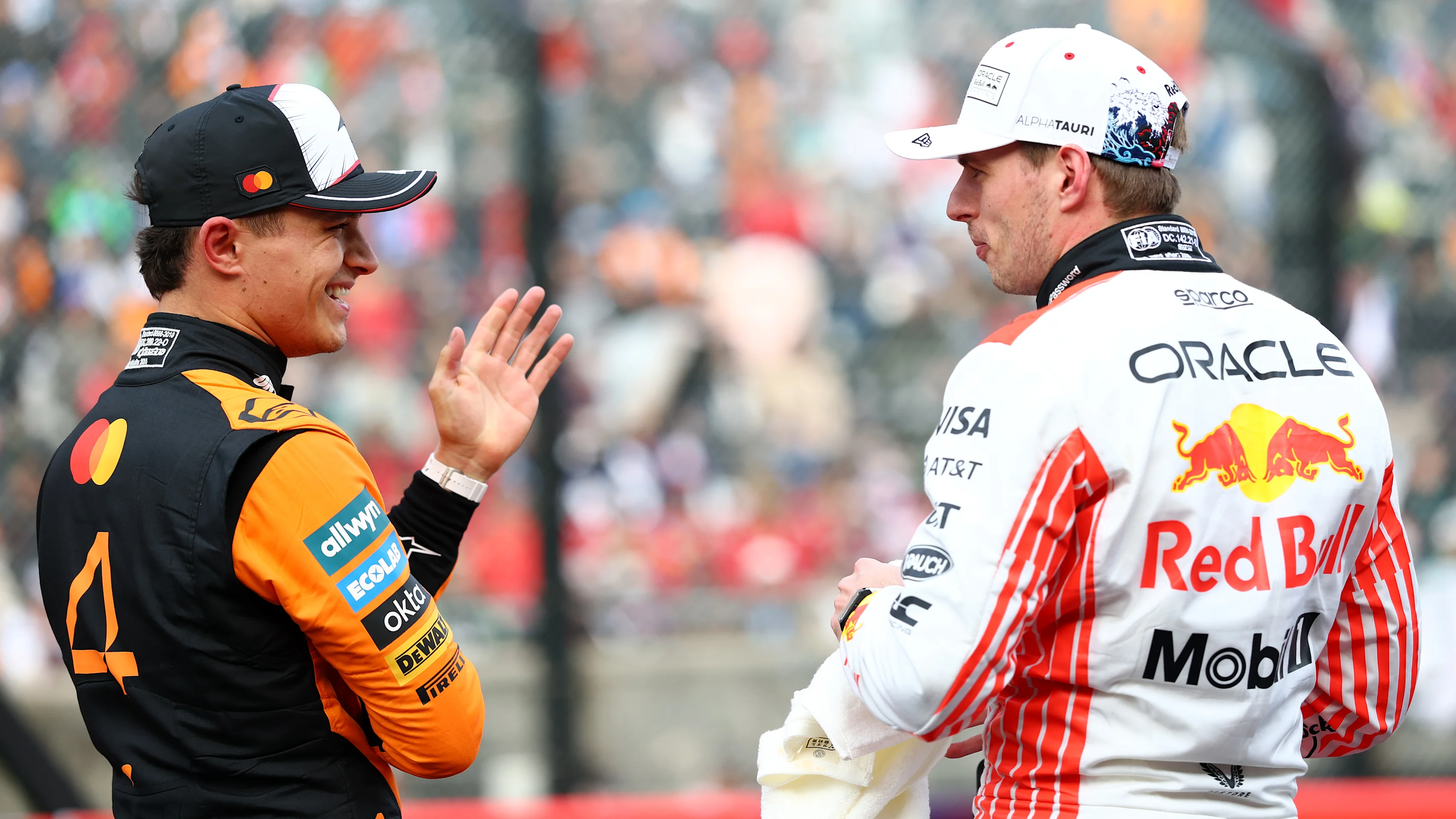 SUZUKA, JAPAN - APRIL 05: Second placed qualifier Lando Norris of Great Britain and McLaren and