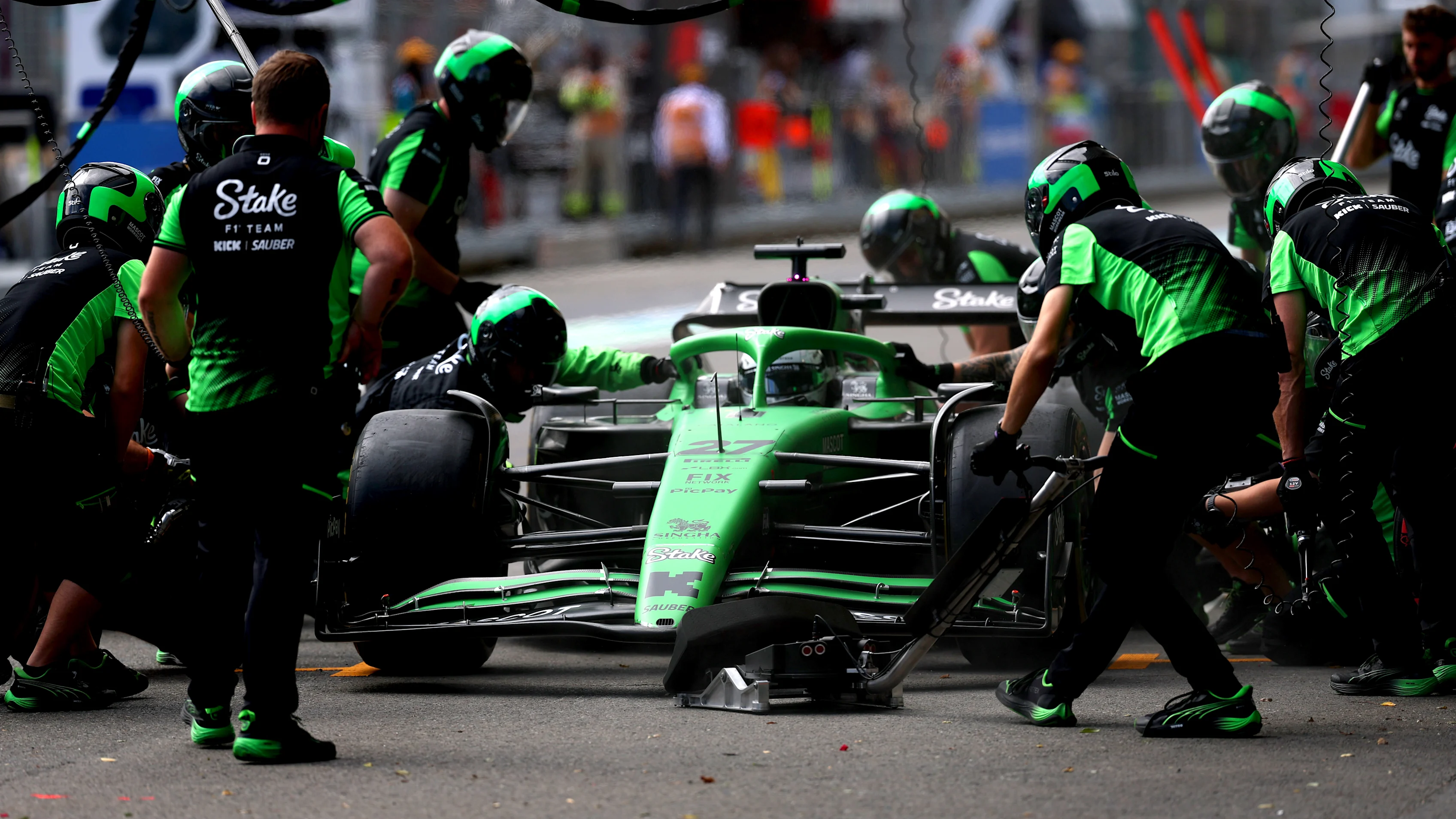 BAKU, AZERBAIJAN - SEPTEMBER 20: Nico Hulkenberg of Germany driving the (27) Kick Sauber C45