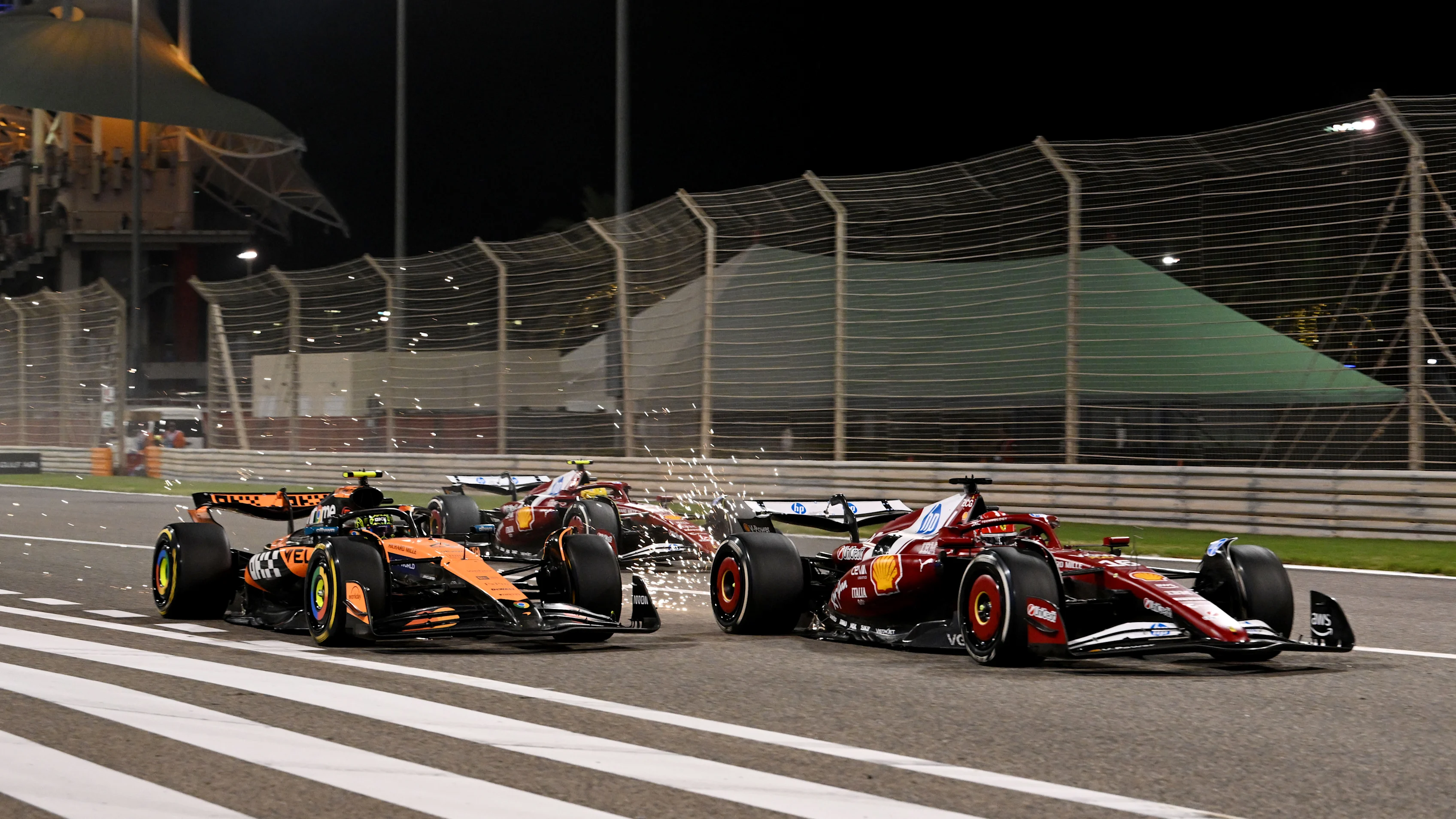BAHRAIN, BAHRAIN - APRIL 13: Charles Leclerc of Monaco driving the (16) Scuderia Ferrari SF-25