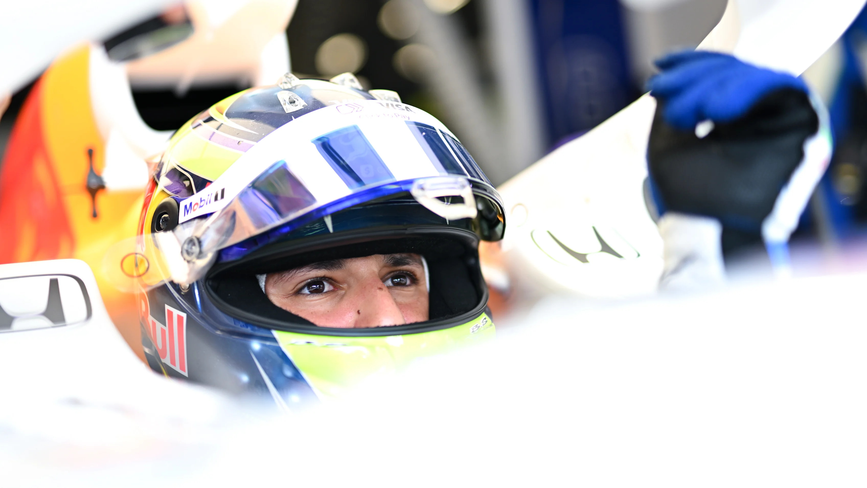 SPA, BELGIUM - JULY 25: Isack Hadjar of France and Visa Cash App Racing Bulls prepares to drive in the garage during Sprint qualifying ahead of the F1 Grand Prix of Belgium at Circuit de Spa-Francorchamps on July 25, 2025 in Spa, Belgium. (Photo by Rudy Carezzevoli/Getty Images)
