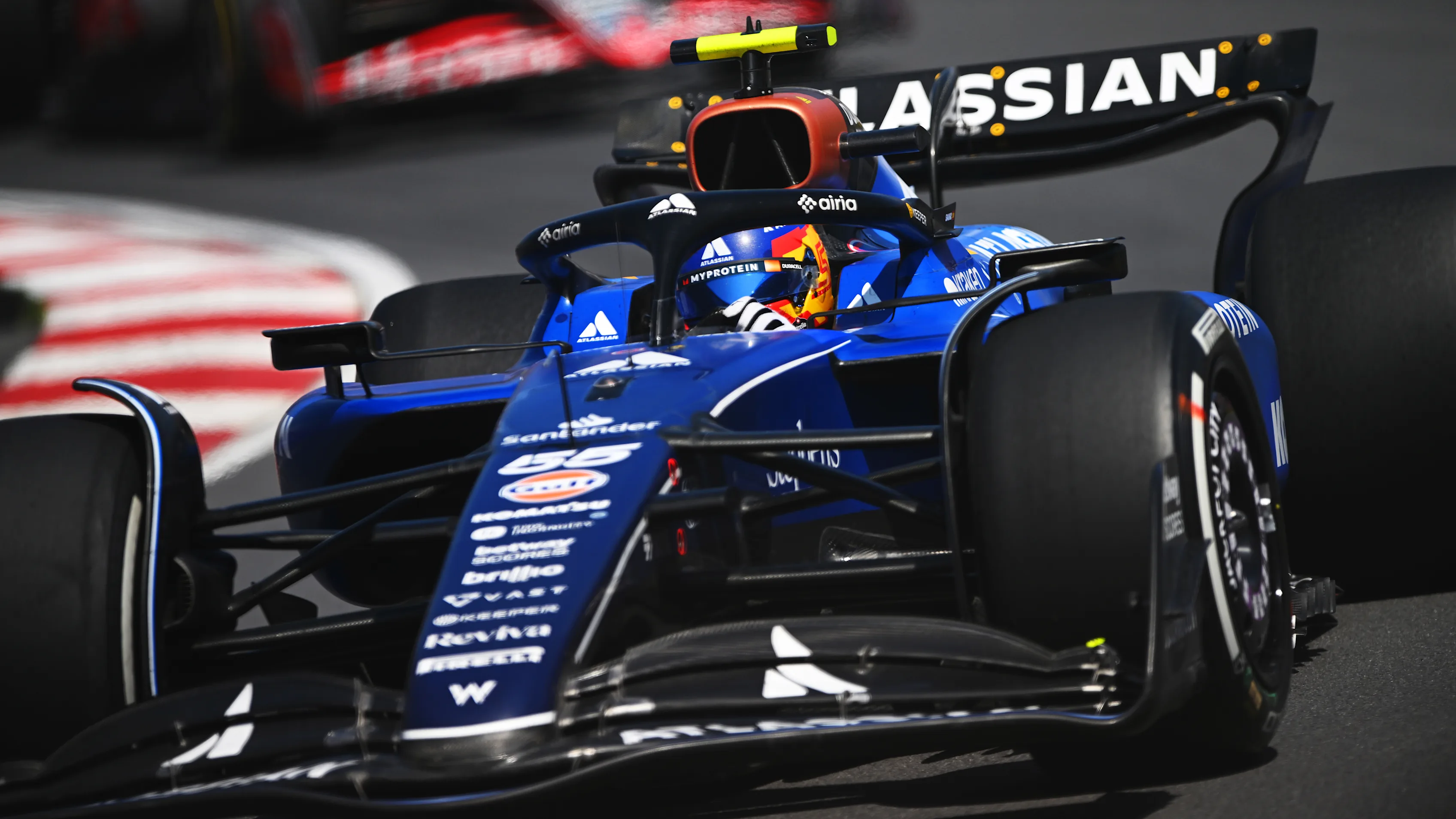 MONTREAL, QUEBEC - JUNE 15: Carlos Sainz of Spain driving the (55) Williams FW47 Mercedes on track