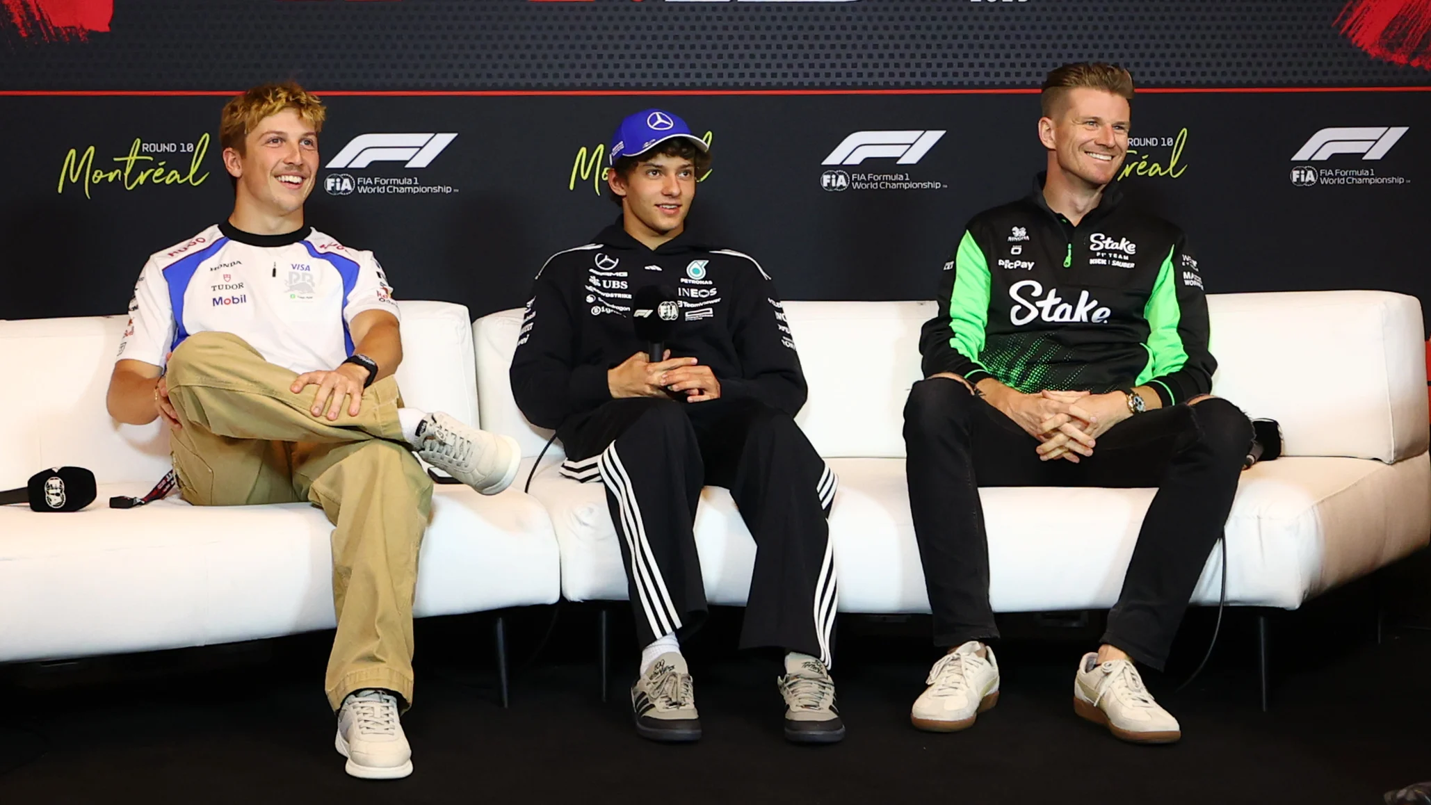 MONTREAL, QUEBEC - JUNE 12: Liam Lawson of New Zealand and Visa Cash App Racing Bulls, Andrea Kimi