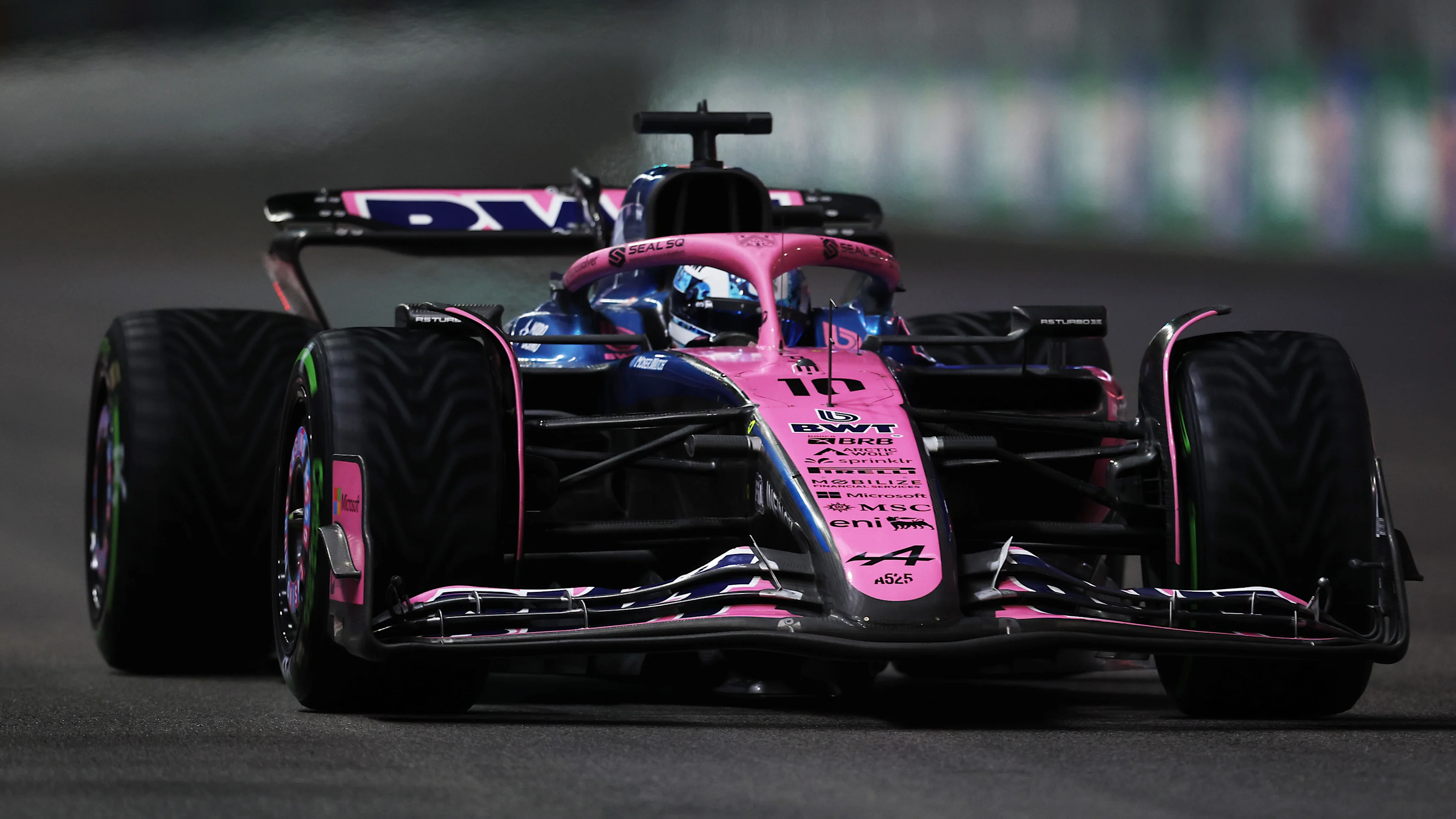 LAS VEGAS, NEVADA - NOVEMBER 21: Pierre Gasly of France driving the (10) Alpine F1 A525 Renault on