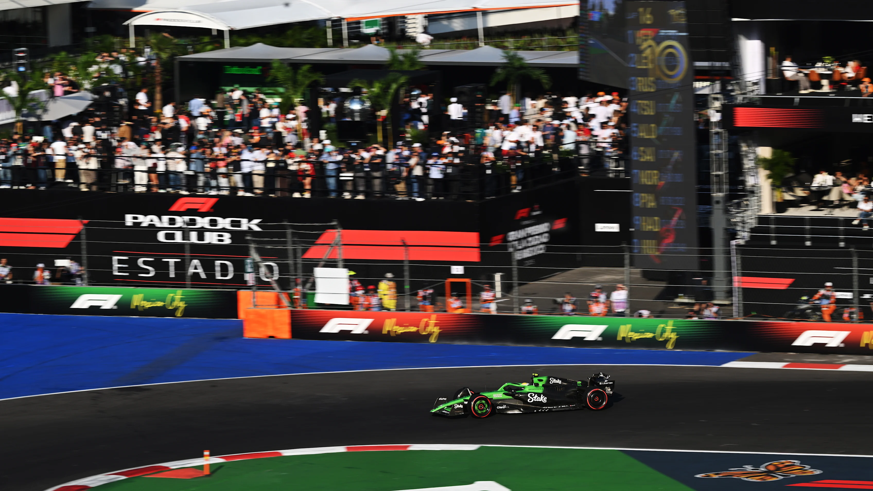 MEXICO CITY, MEXICO - OCTOBER 24: Gabriel Bortoleto of Brazil driving the (5) Kick Sauber C45 Ferrari on track during practice ahead of the F1 Grand Prix of Mexico at Autodromo Hermanos Rodriguez on October 24, 2025 in Mexico City, Mexico. (Photo by Mark Sutton - Formula 1/Formula 1 via Getty Images)