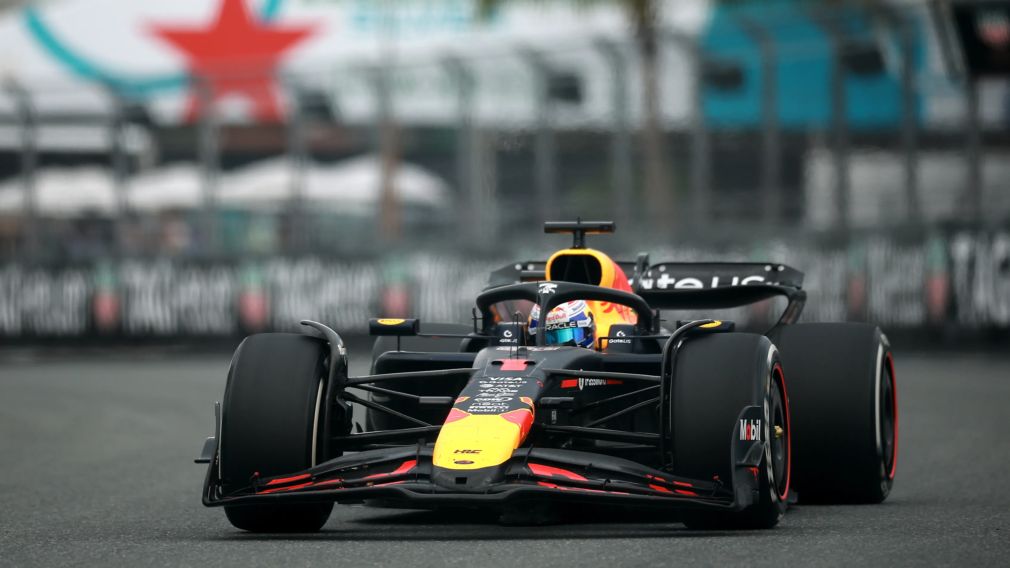MIAMI, FLORIDA - MAY 04: Max Verstappen of the Netherlands driving the (1) Oracle Red Bull Racing