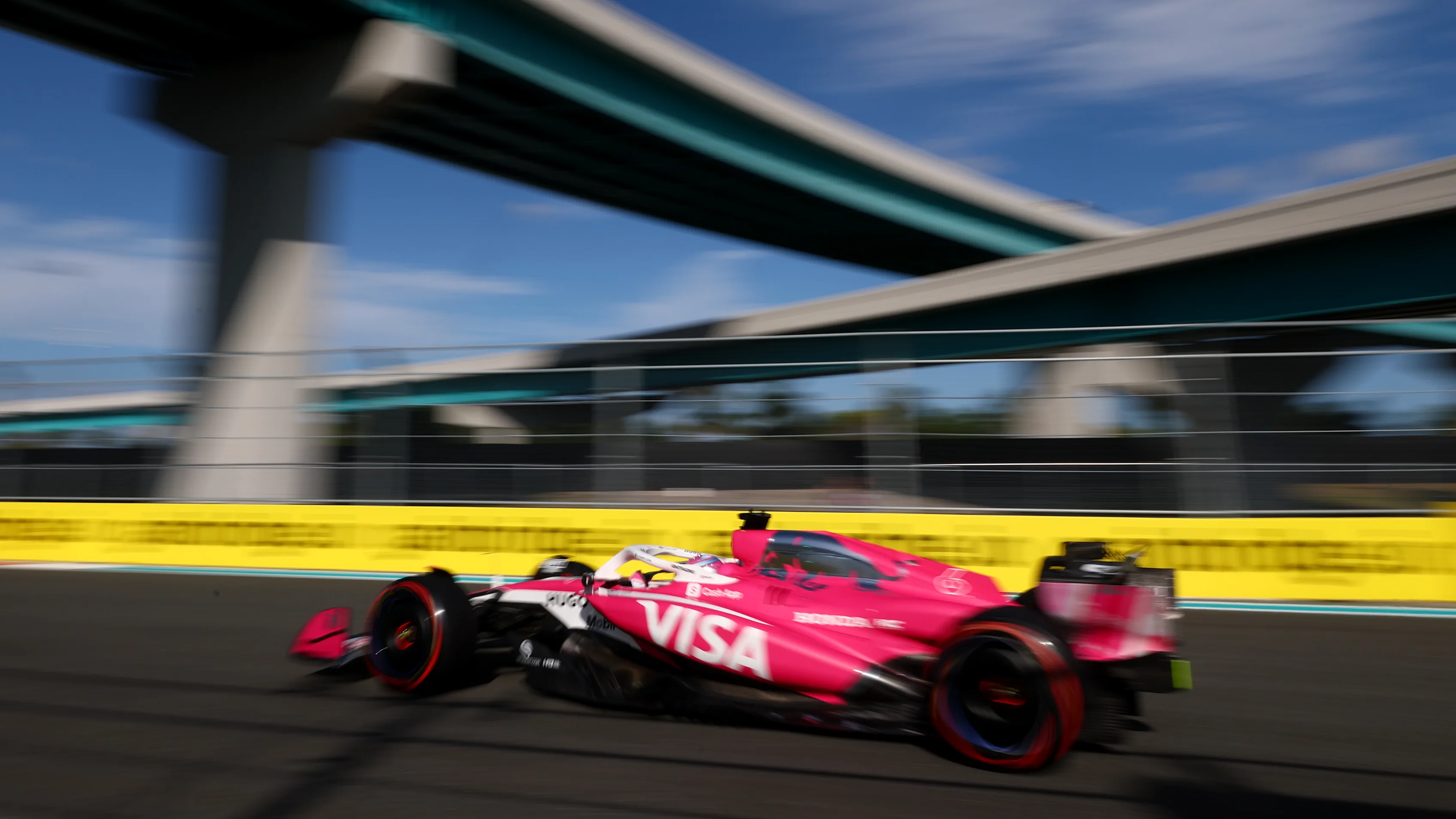 MIAMI, FLORIDA - MAY 02: Isack Hadjar of France driving the (6) Visa Cash App Racing Bulls VCARB 02