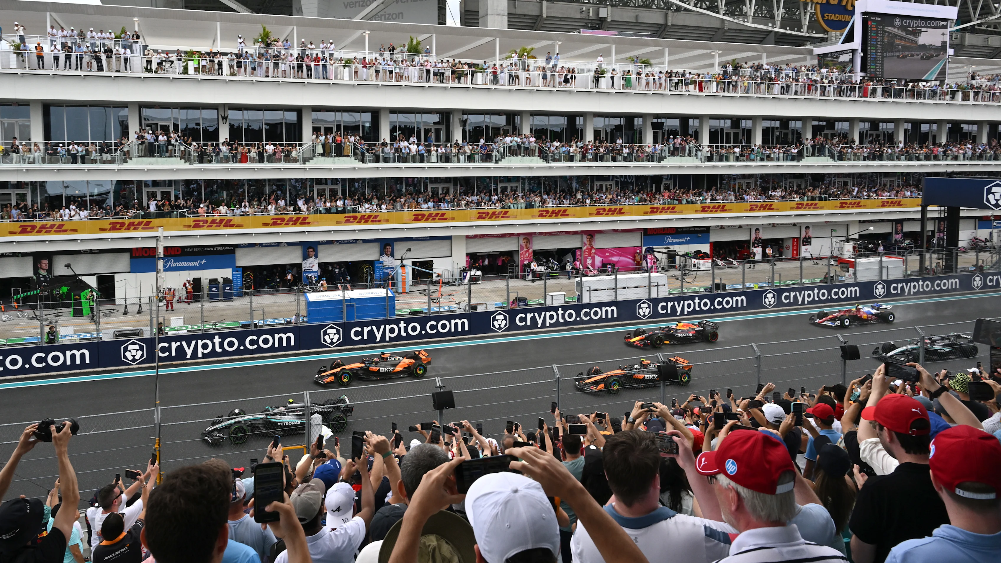MIAMI, FLORIDA - MAY 03: Andrea Kimi Antonelli of Italy driving the (12) Mercedes AMG Petronas F1