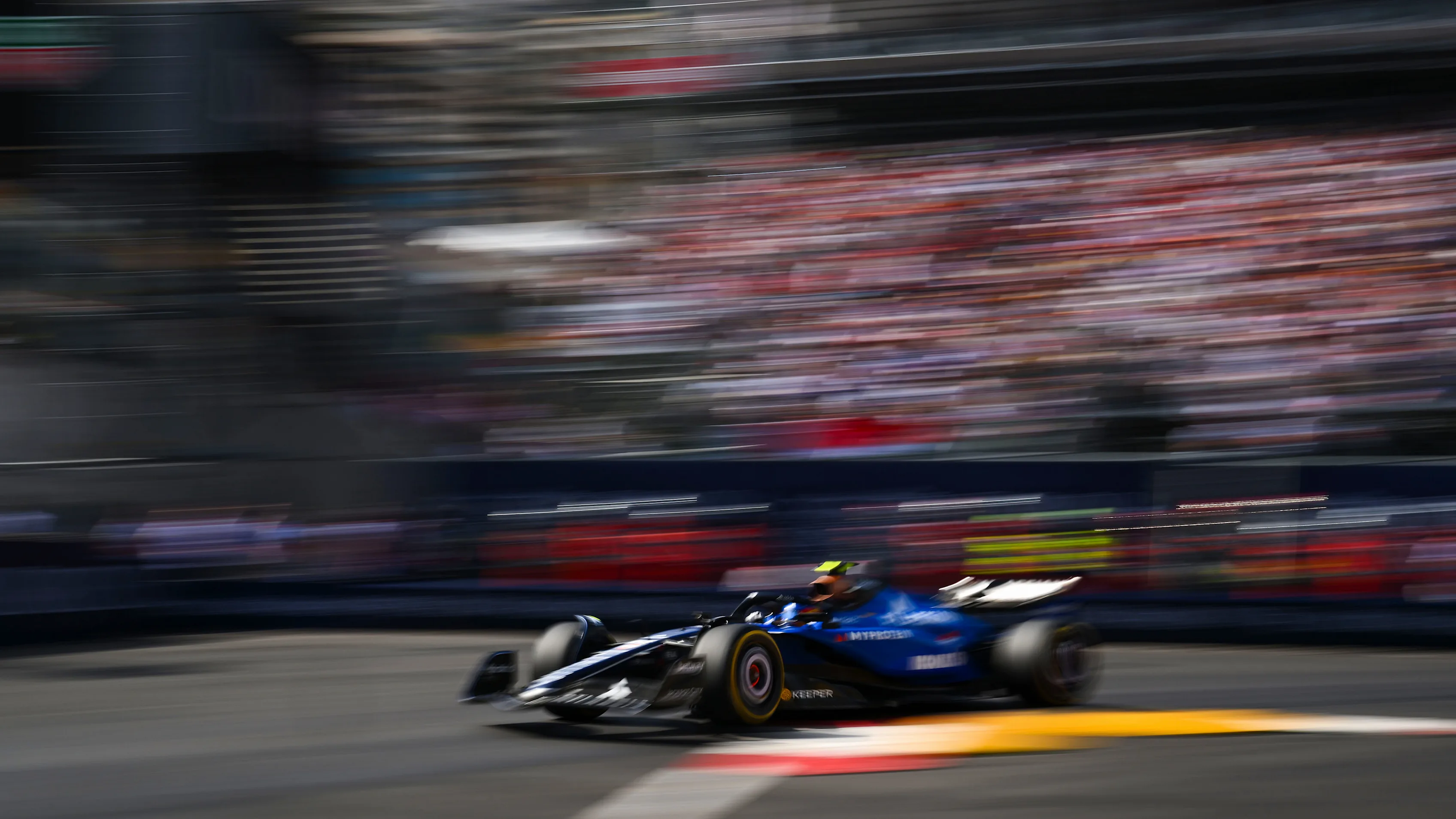 MONTE-CARLO, MONACO - MAY 24: Carlos Sainz of Spain driving the (55) Williams FW47 Mercedes on