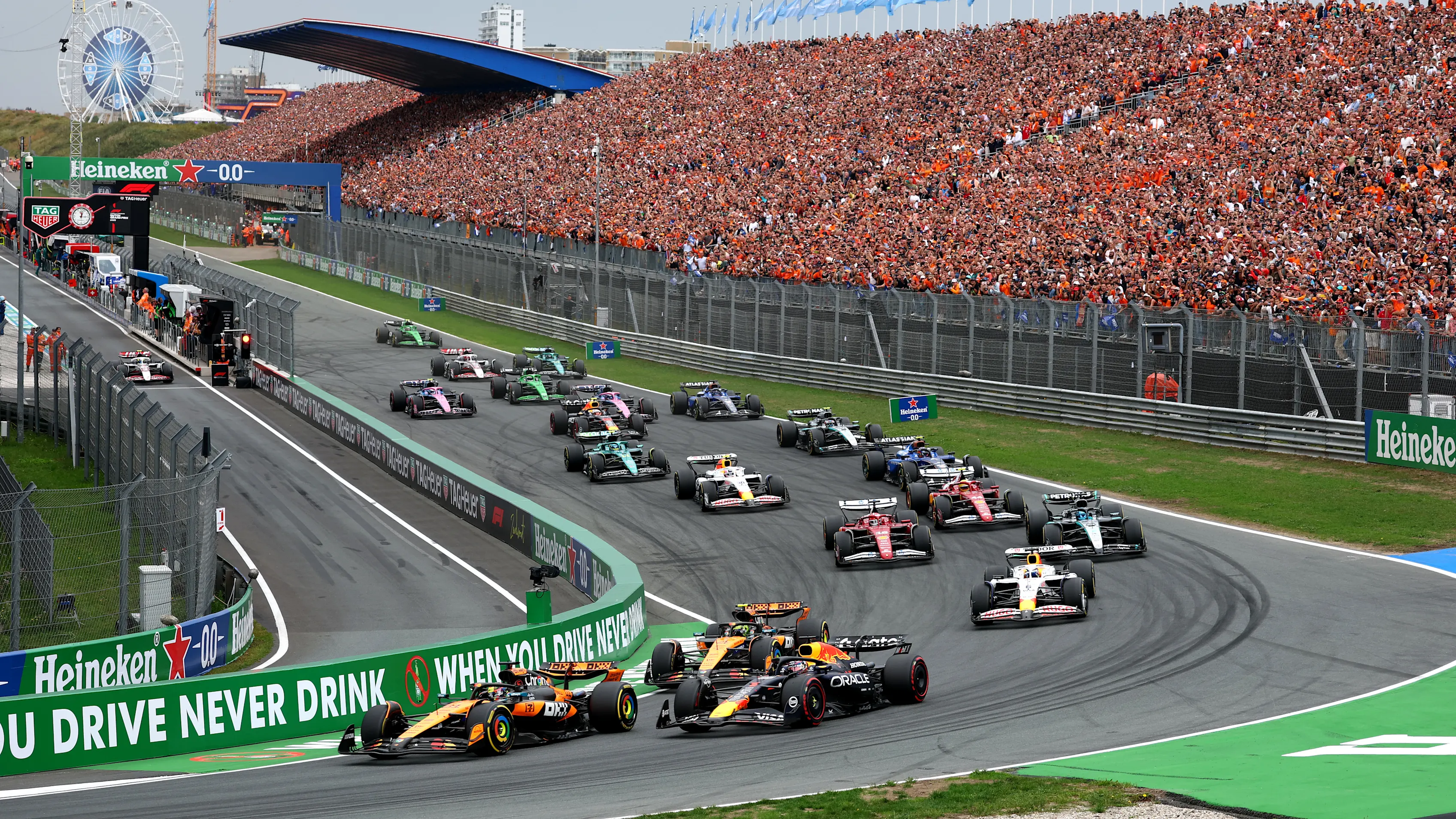 ZANDVOORT, NETHERLANDS - AUGUST 31: Oscar Piastri of Australia driving the (81) McLaren MCL39