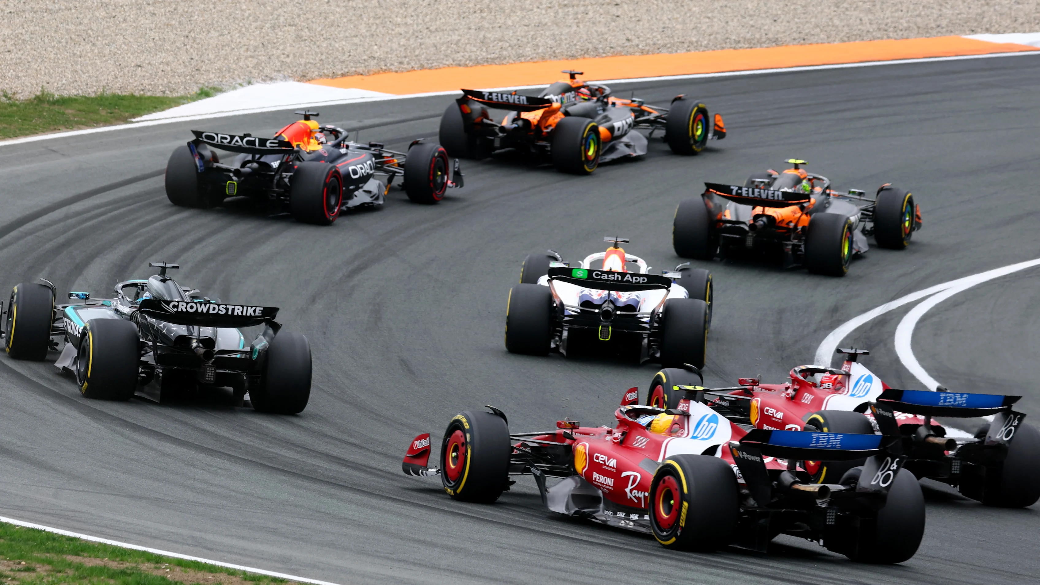 ZANDVOORT, NETHERLANDS - AUGUST 31: Charles Leclerc of Monaco driving the (16) Scuderia Ferrari