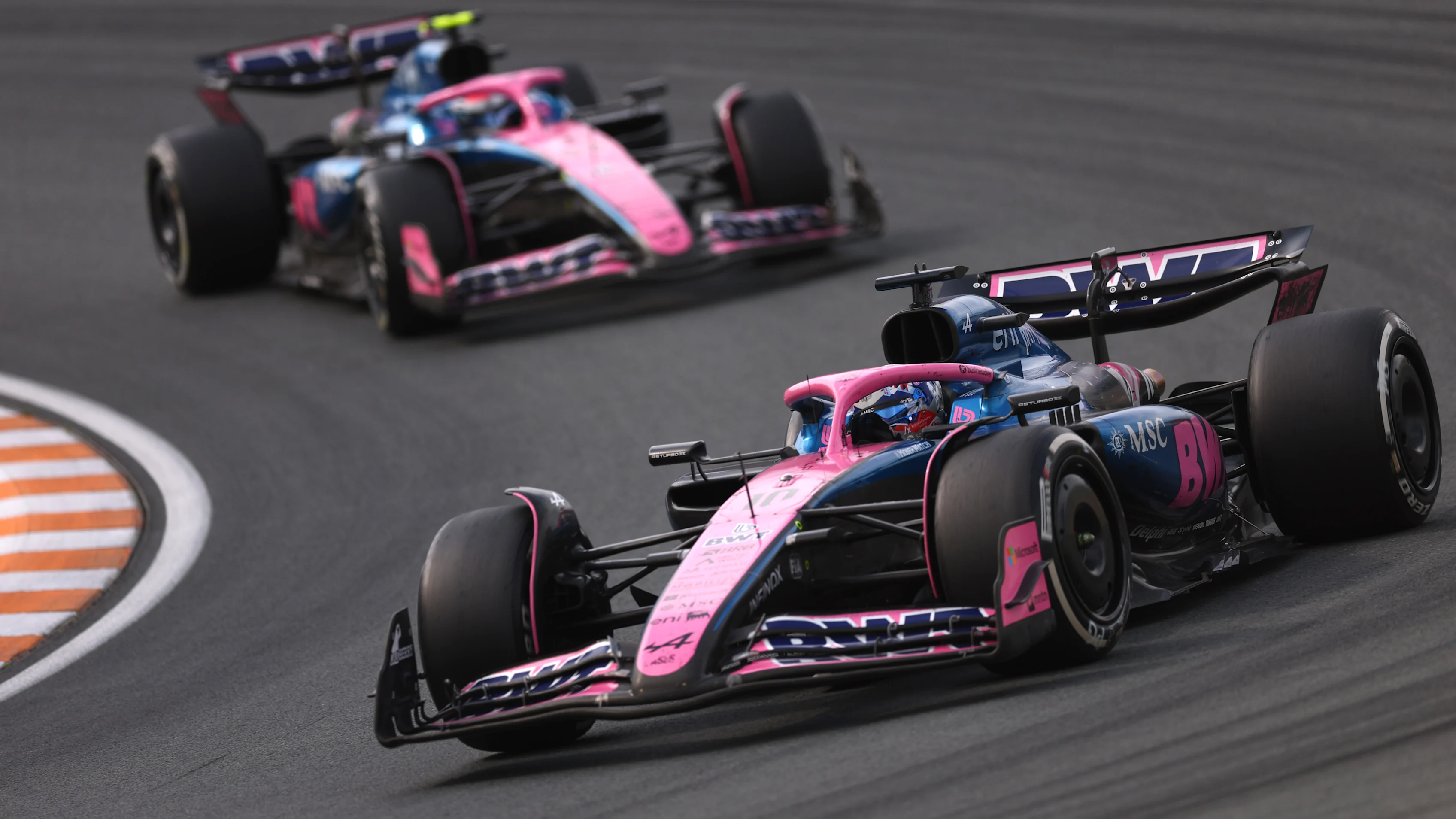 ZANDVOORT, NETHERLANDS - AUGUST 31: Pierre Gasly of France driving the (10) Alpine F1 A525 Renault
