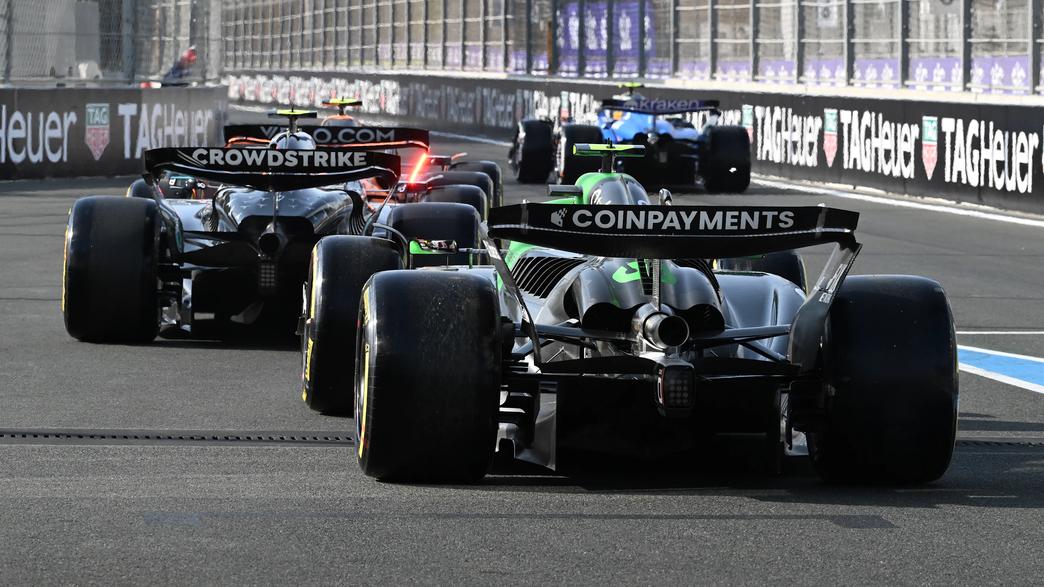 JEDDAH, SAUDI ARABIA - APRIL 18: Andrea Kimi Antonelli of Italy driving the (12) Mercedes AMG