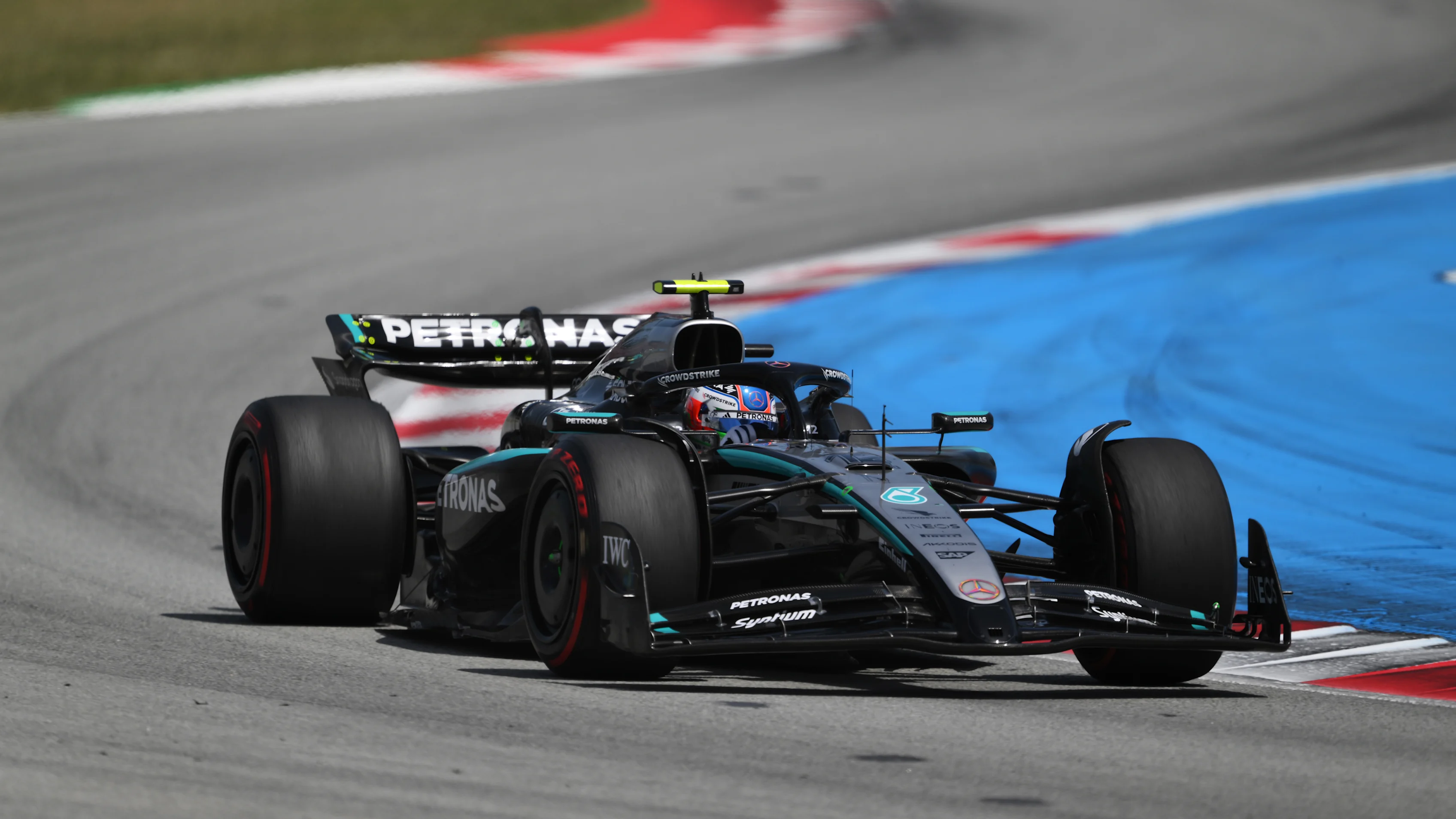 BARCELONA, SPAIN - JUNE 01: Andrea Kimi Antonelli of Italy driving the (12) Mercedes AMG Petronas
