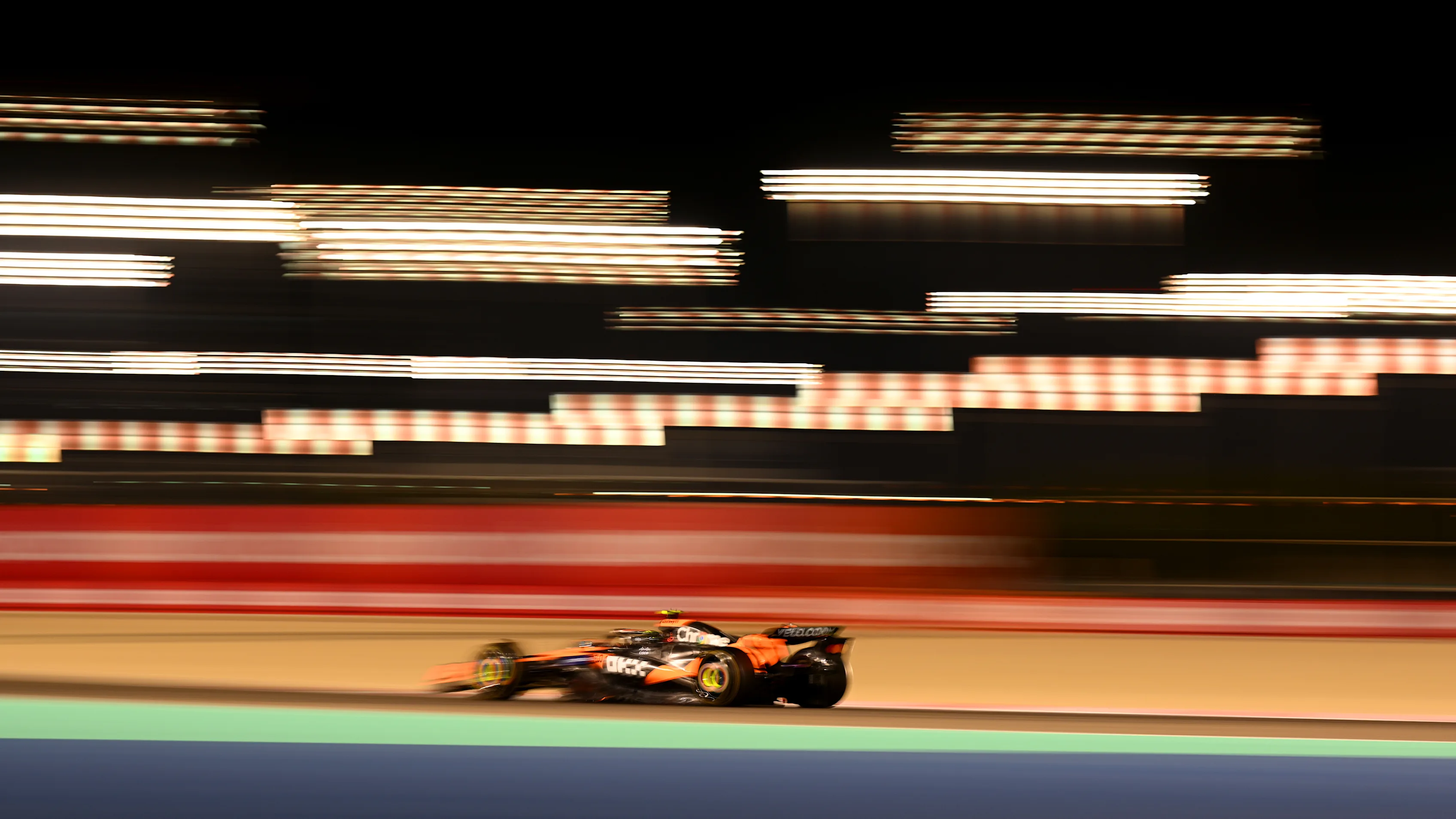 BAHRAIN, BAHRAIN - FEBRUARY 26: Lando Norris of Great Britain driving the (4) McLaren MCL39