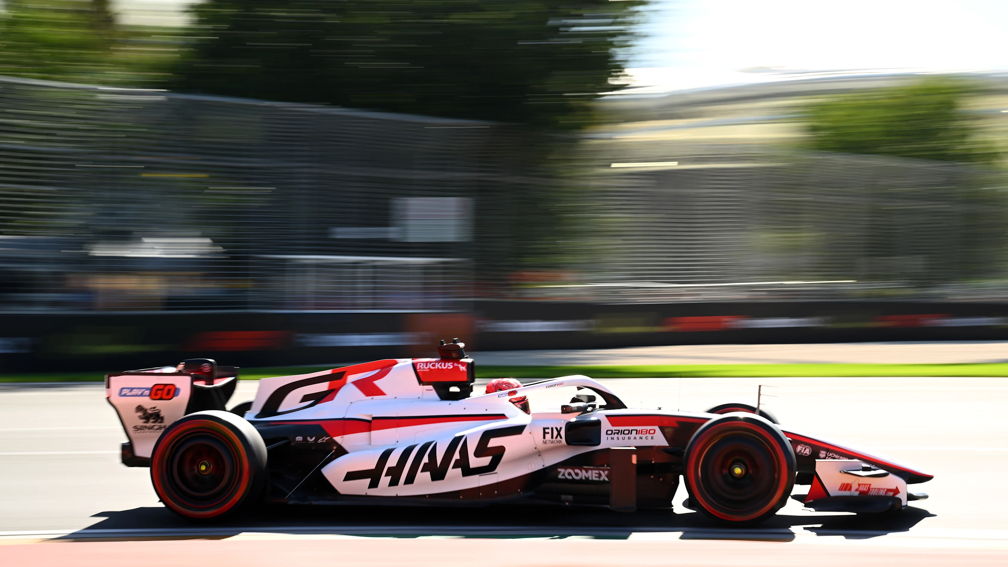 MELBOURNE, AUSTRALIA - MARCH 06: Esteban Ocon of France driving the (31) Haas F1 VF-26 Ferrari on track during practice ahead of the F1 Grand Prix of Australia at Albert Park Grand Prix Circuit on March 06, 2026 in Melbourne, Australia. (Photo by Quinn Rooney/Getty Images)