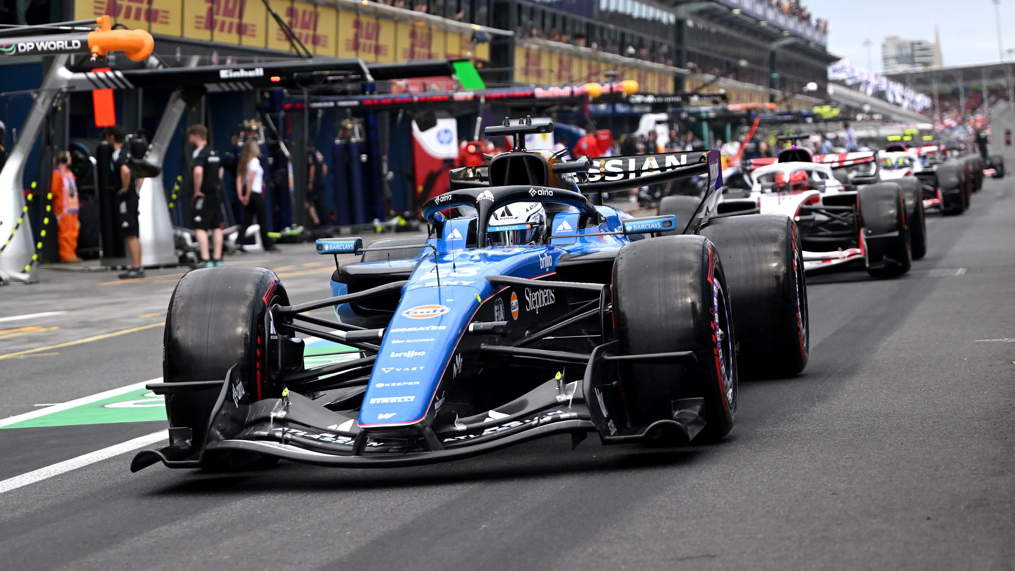 MELBOURNE, AUSTRALIA - MARCH 07: Alexander Albon of Thailand driving the (23) Williams FW48