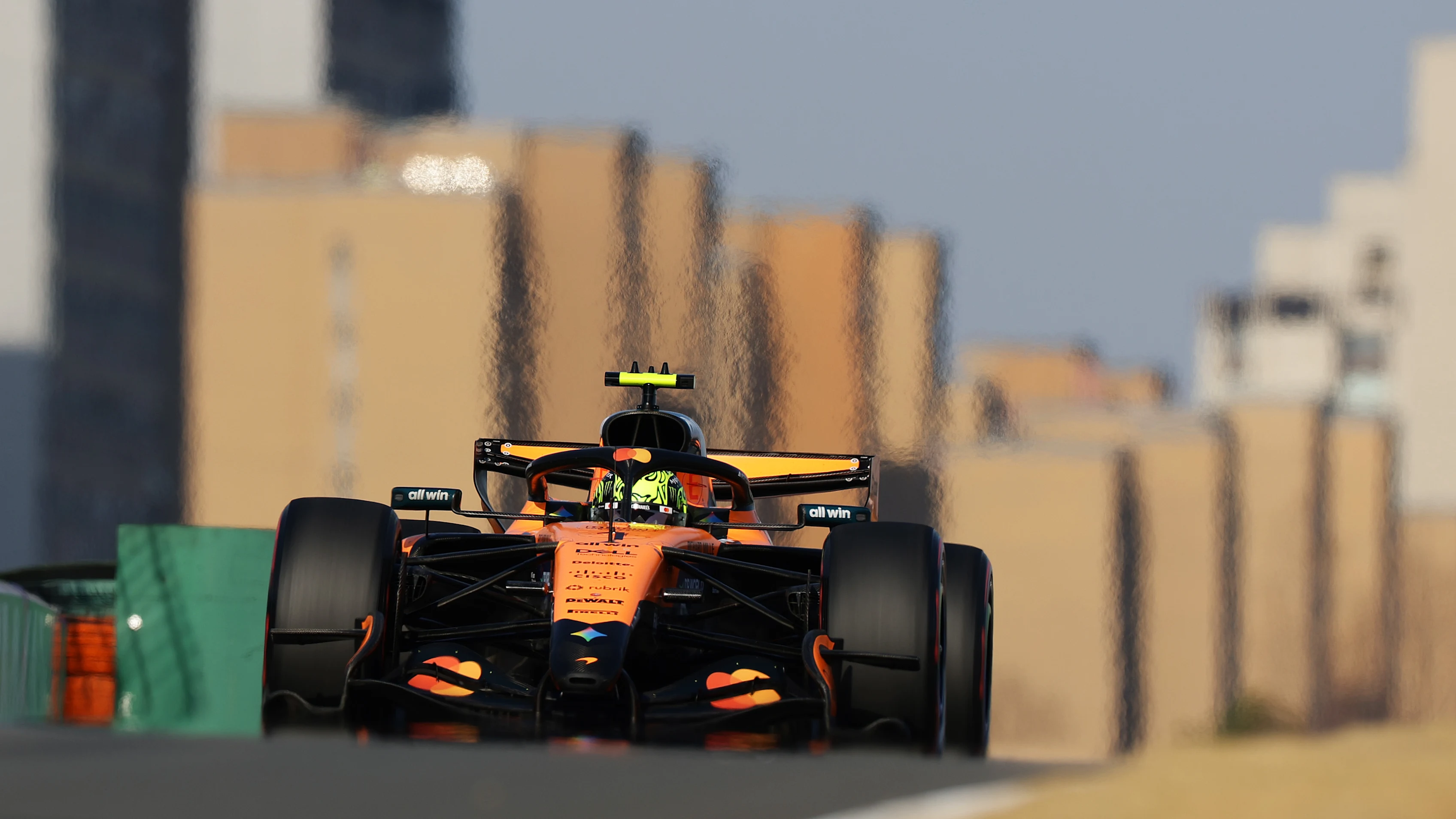 SHANGHAI, CHINA - MARCH 14: Lando Norris of Great Britain driving the (1) McLaren MCL40 Mercedes on track during qualifying ahead of the F1 Grand Prix of China at Shanghai International Circuit on March 14, 2026 in Shanghai, China. (Photo by Mark Thompson/Getty Images)