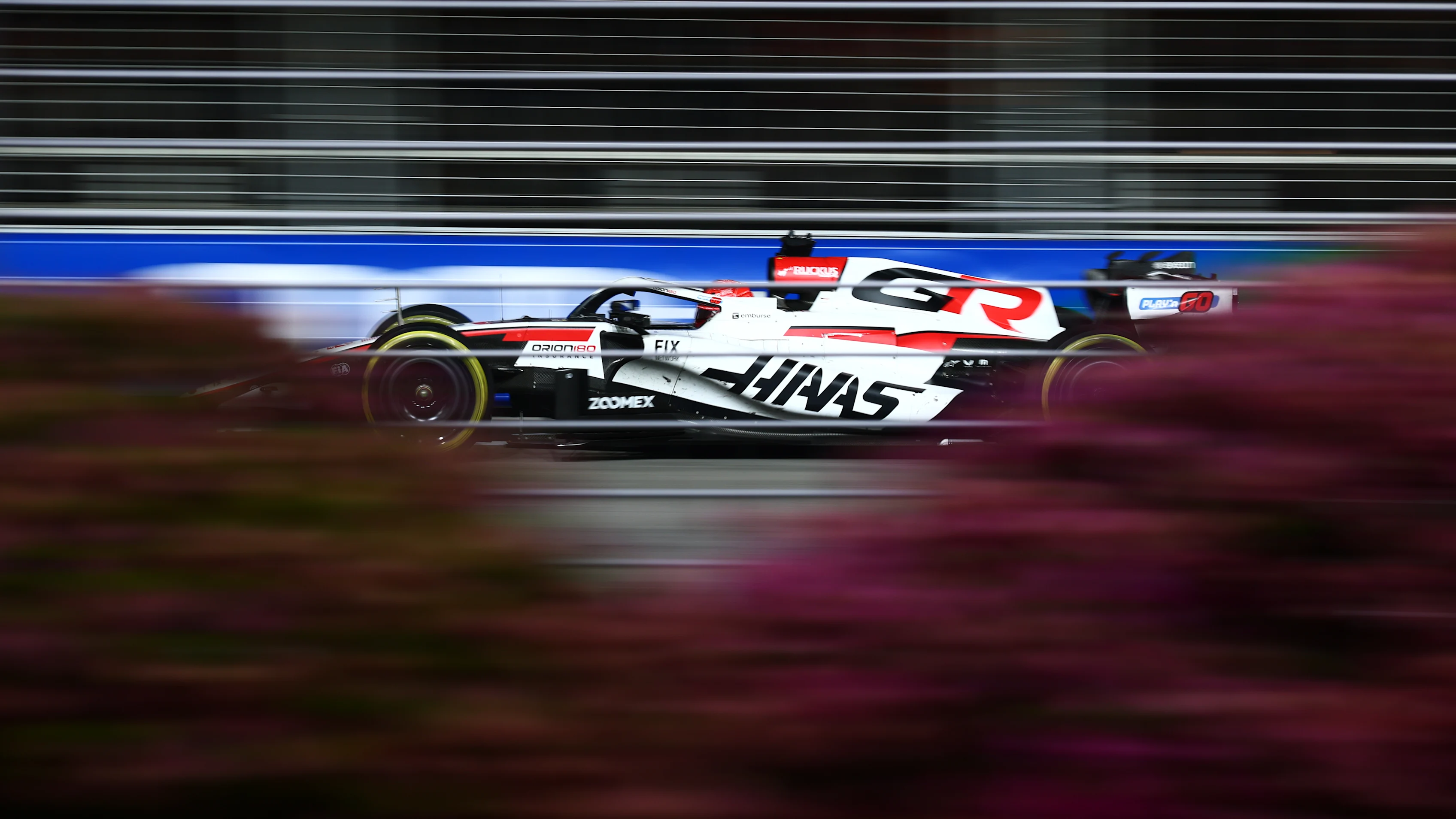 SINGAPORE, SINGAPORE - OCTOBER 11: Esteban Ocon of France driving the (31) Haas F1 VF-26 Ferrari on