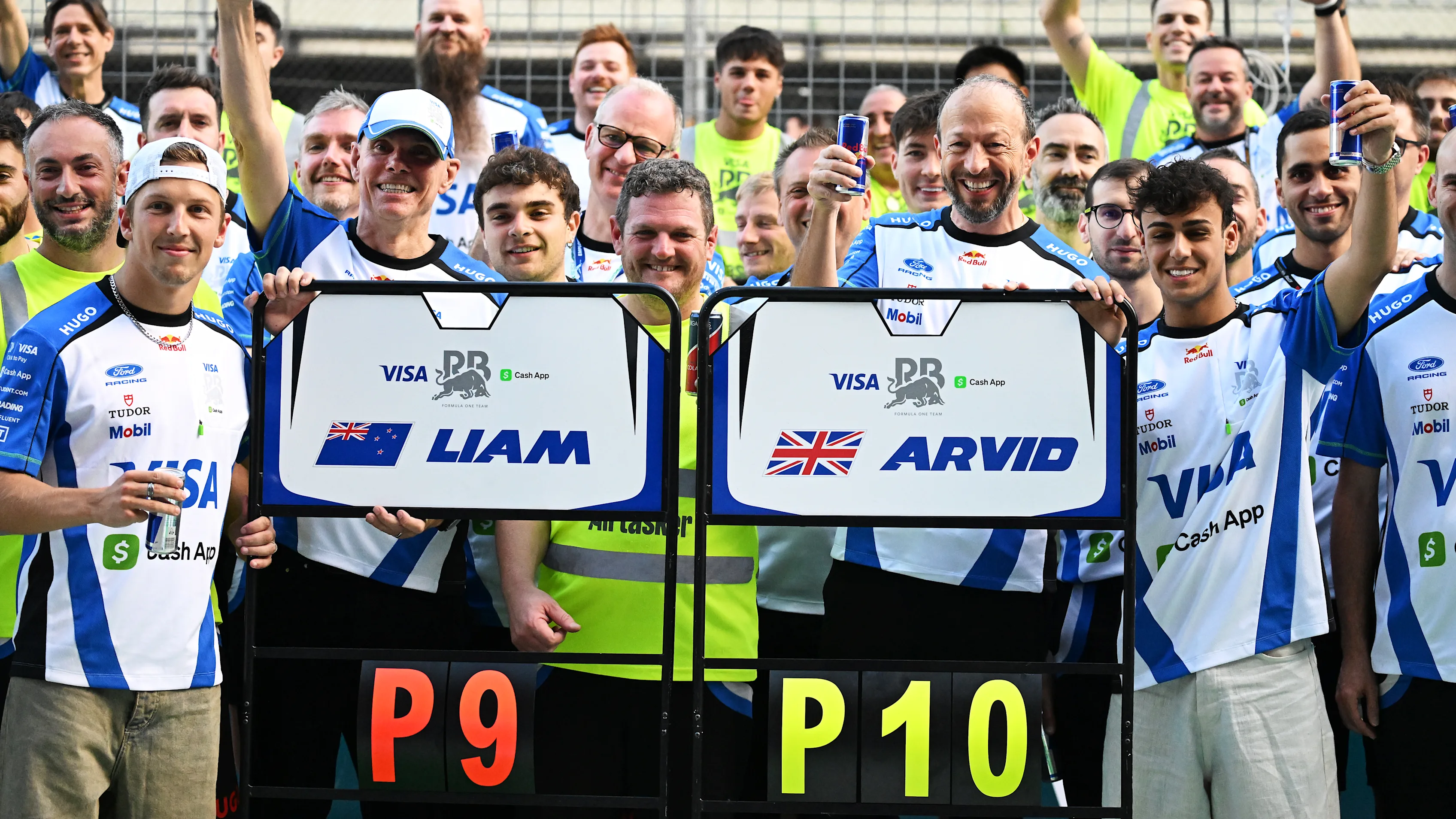 SPIELBERG, AUSTRIA - JUNE 28: Ninth placed Liam Lawson of New Zealand and Visa Cash App Racing