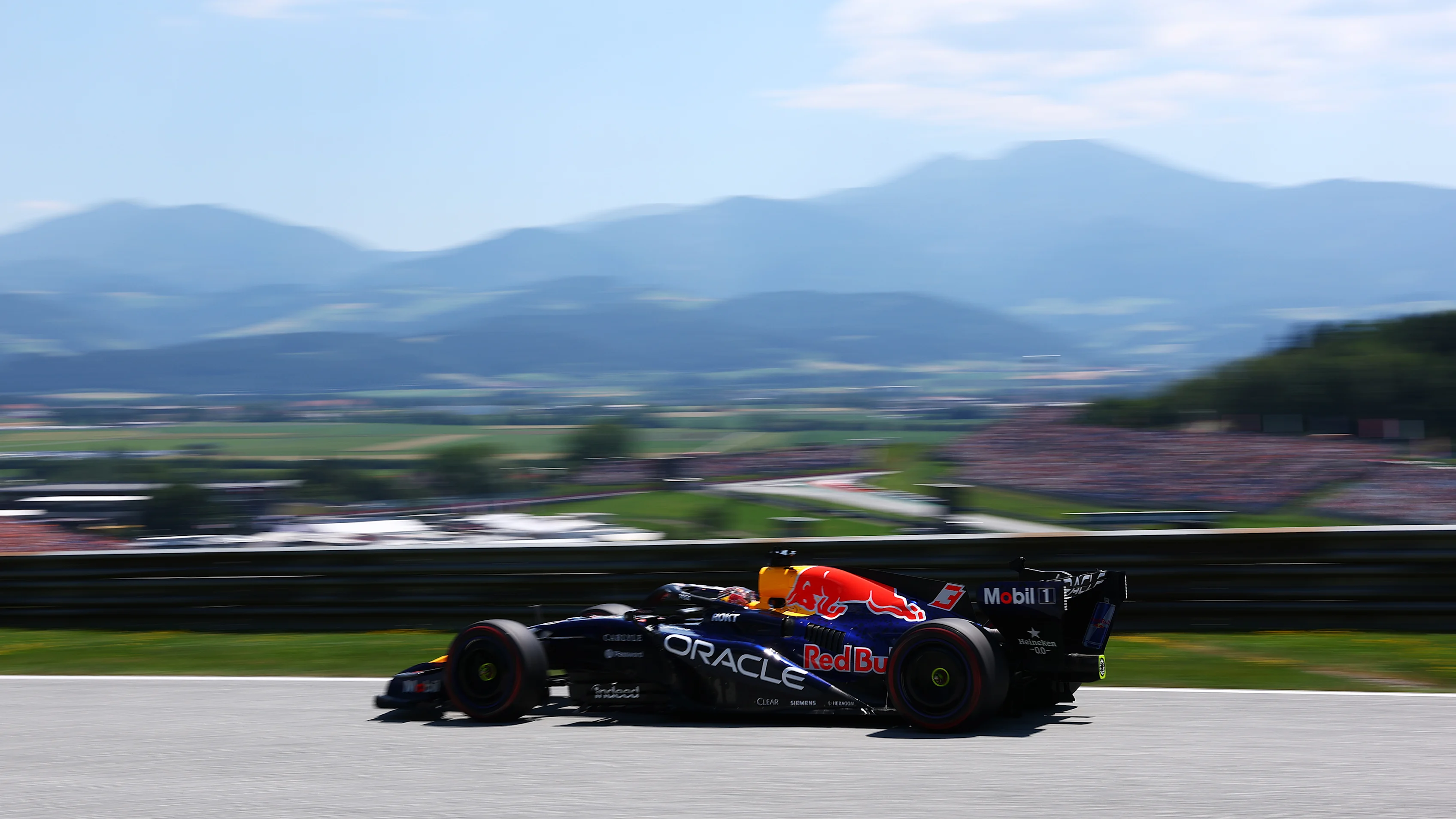 SPIELBERG, AUSTRIA - JUNE 26: Max Verstappen of the Netherlands driving the (3) Oracle Red Bull