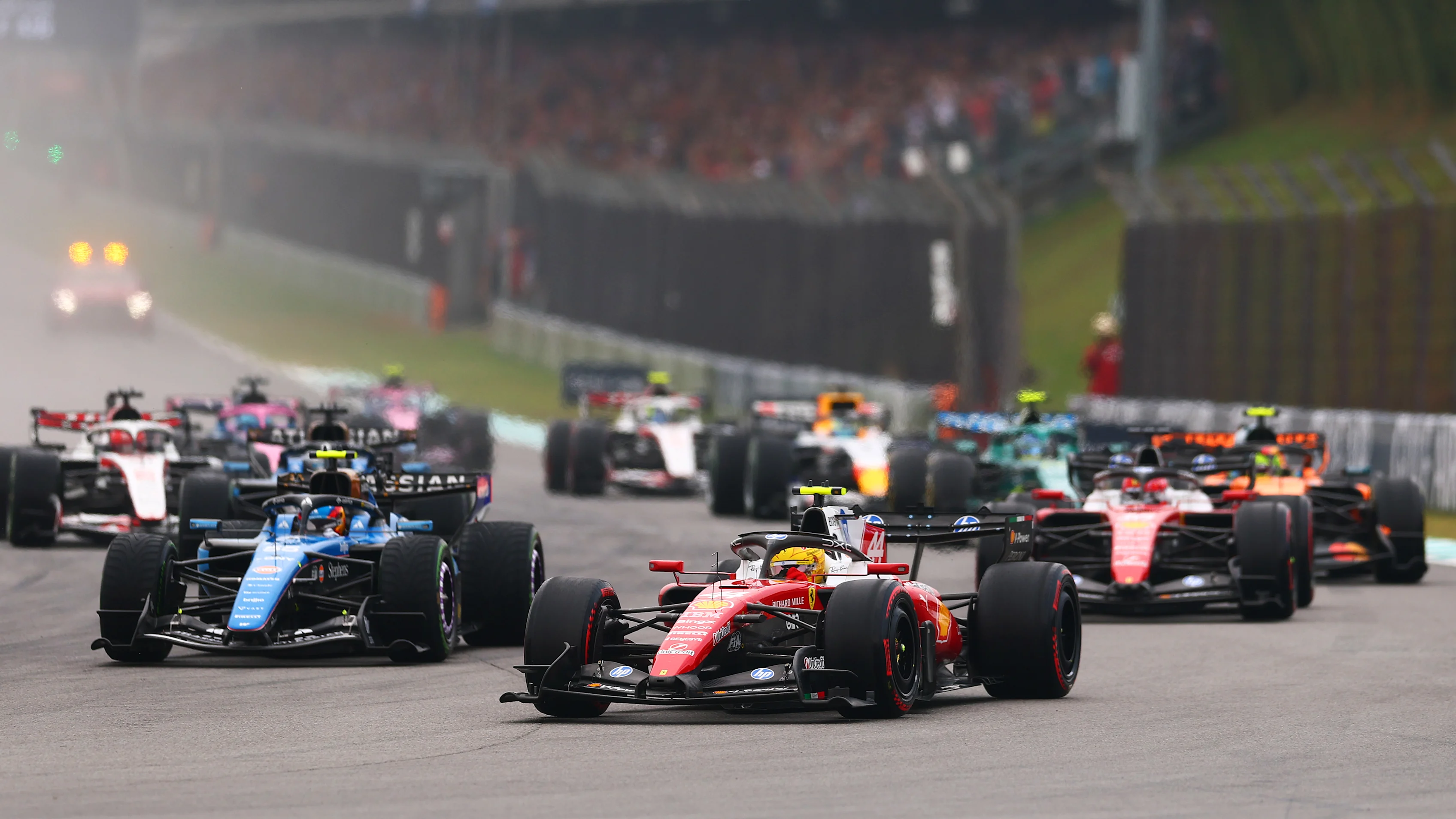 KUALA LUMPUR, MALAYSIA - OCTOBER 04: Lewis Hamilton of Great Britain driving the (44) Scuderia