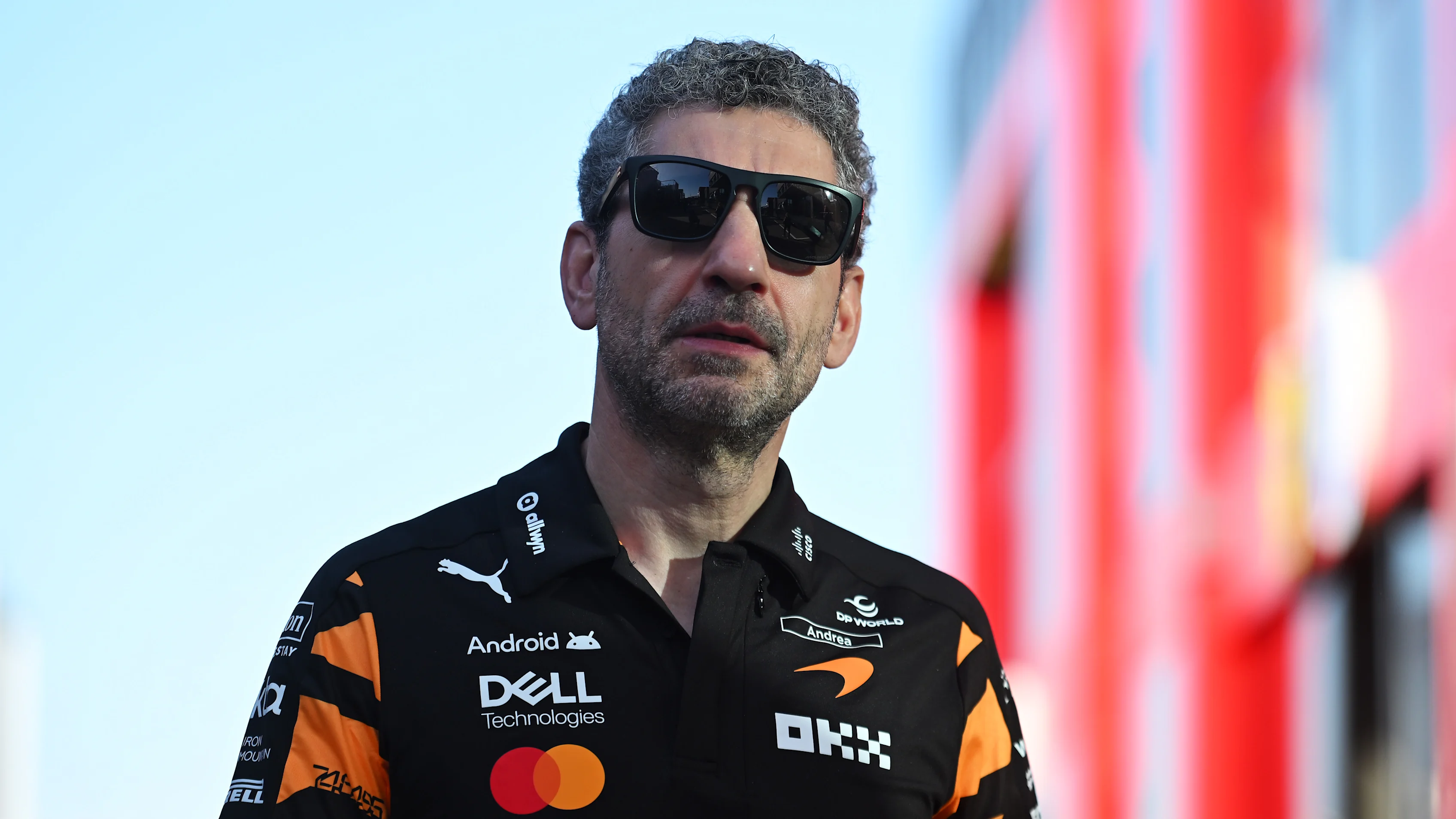 BARCELONA, SPAIN - JUNE 14: Andrea Stella, Team Principal of McLaren arrives in the Paddock prior