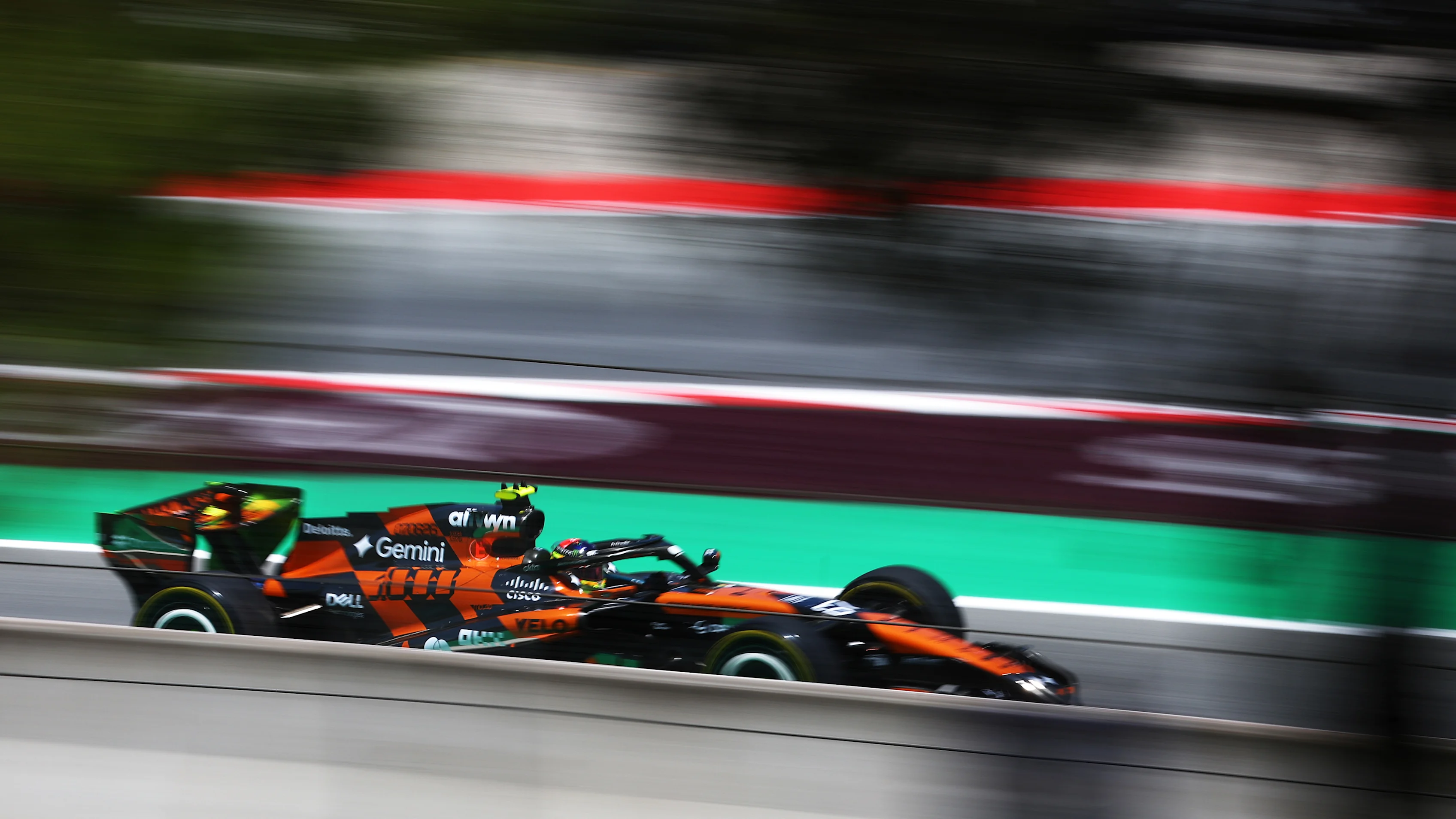 BARCELONA, SPAIN - JUNE 12: Leonardo Fornaroli of Italy driving the (67) McLaren MCL40 Mercedes on