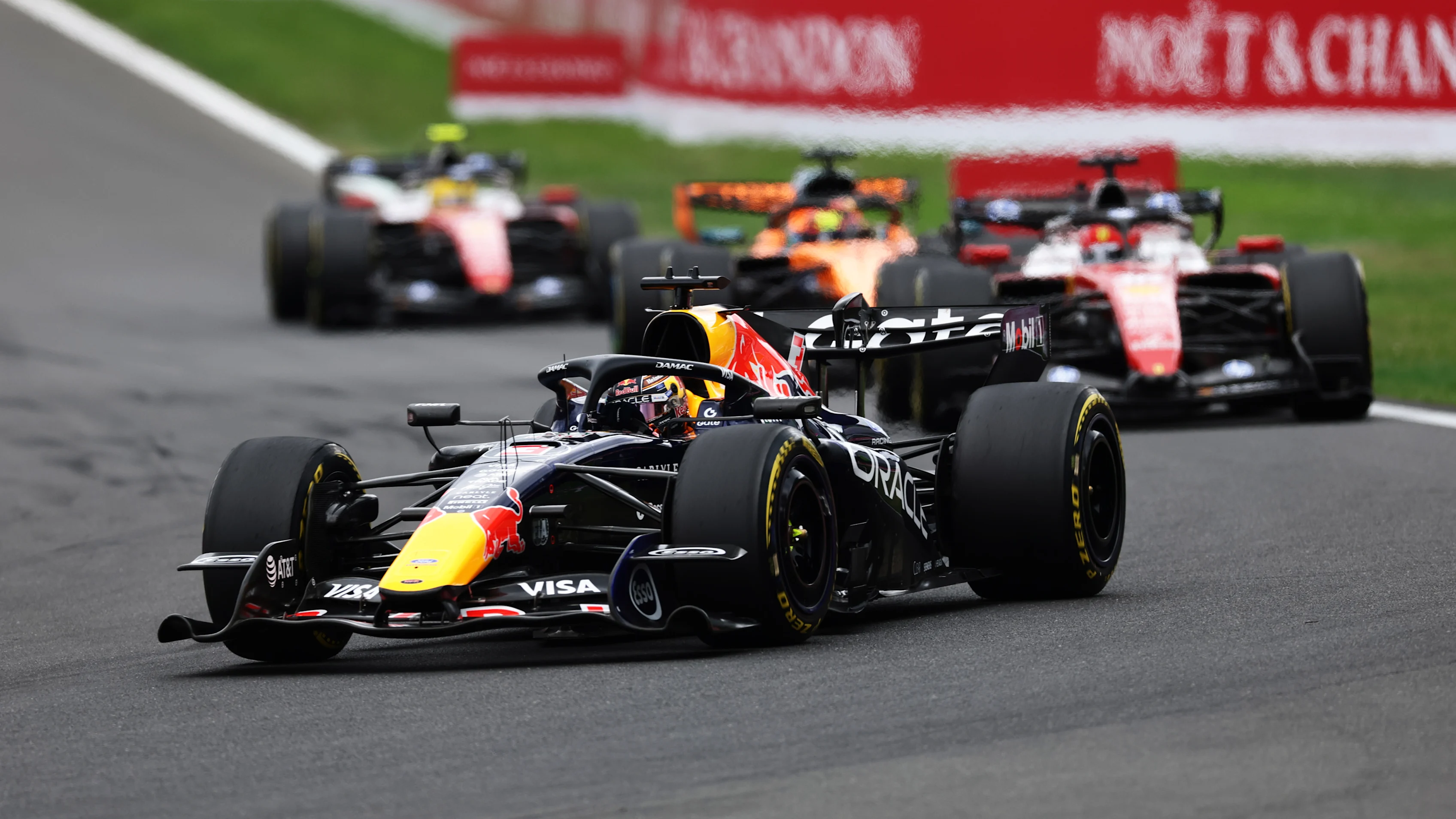 SPA, BELGIUM - JULY 19: Max Verstappen of the Netherlands driving the (3) Oracle Red Bull Racing