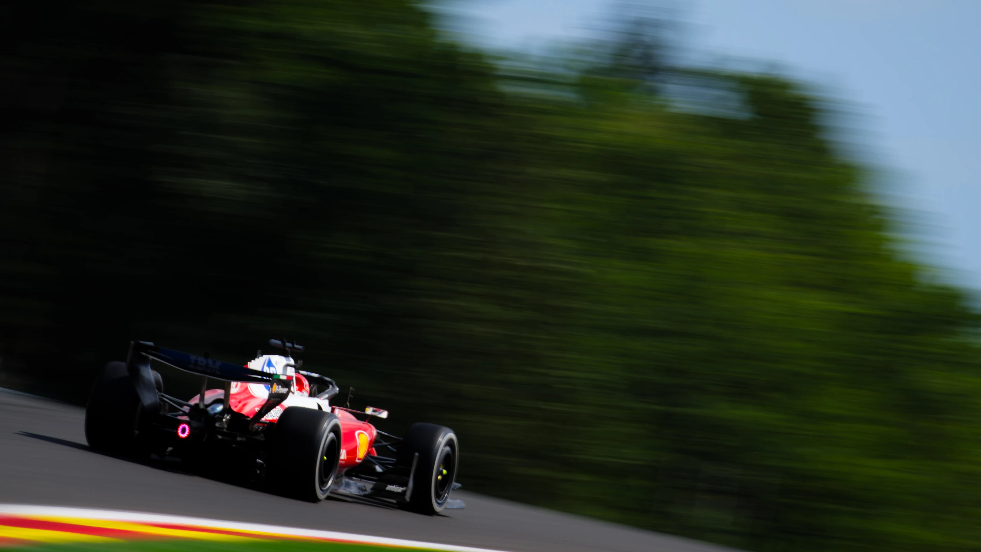 SPA, BELGIUM - JULY 19: Charles Leclerc of Monaco driving the (16) Scuderia Ferrari SF-26 on track
