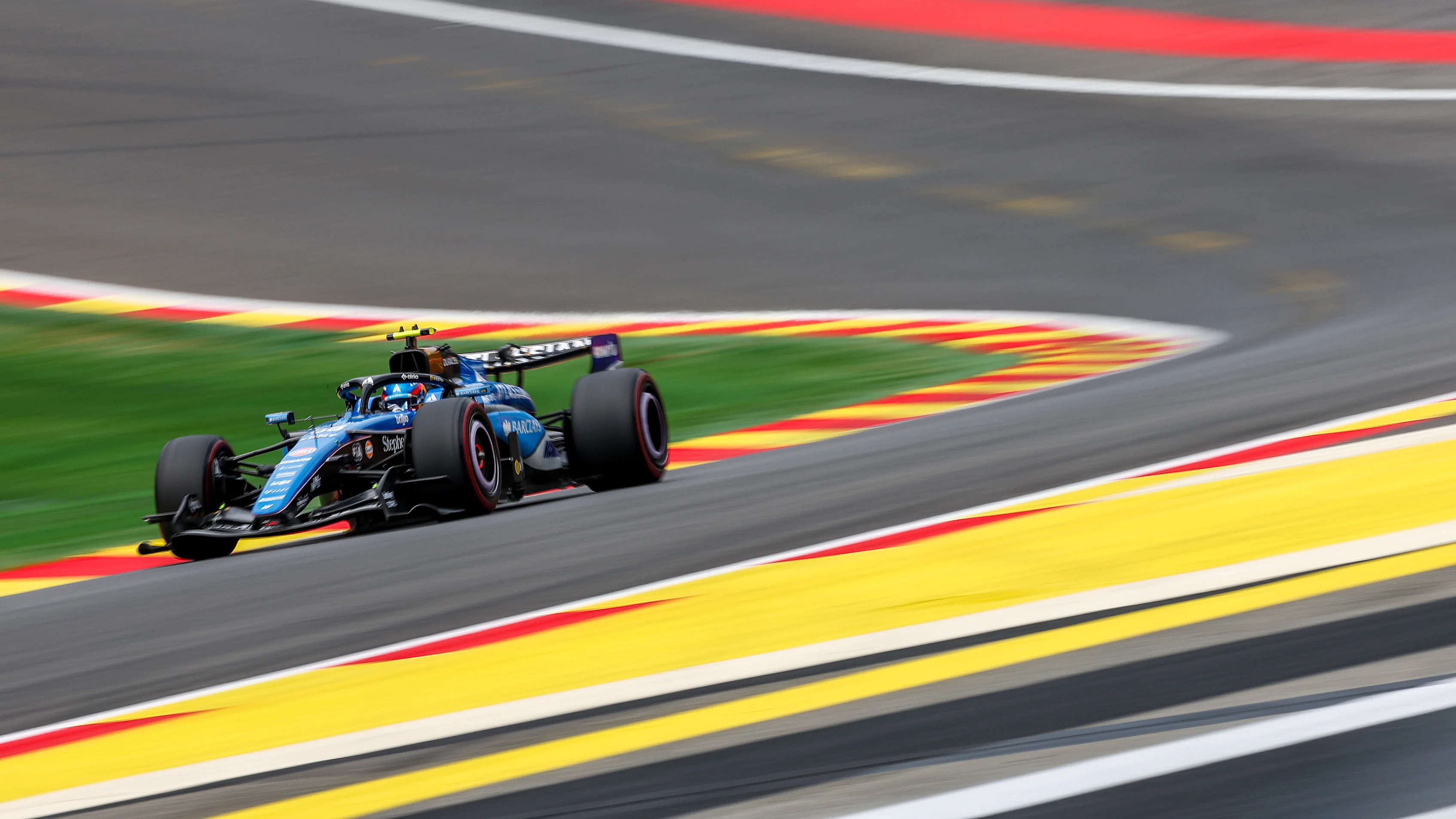 SPA, BELGIUM - JULY 17: Carlos Sainz of Spain driving the (55) Williams FW48 Mercedes on track