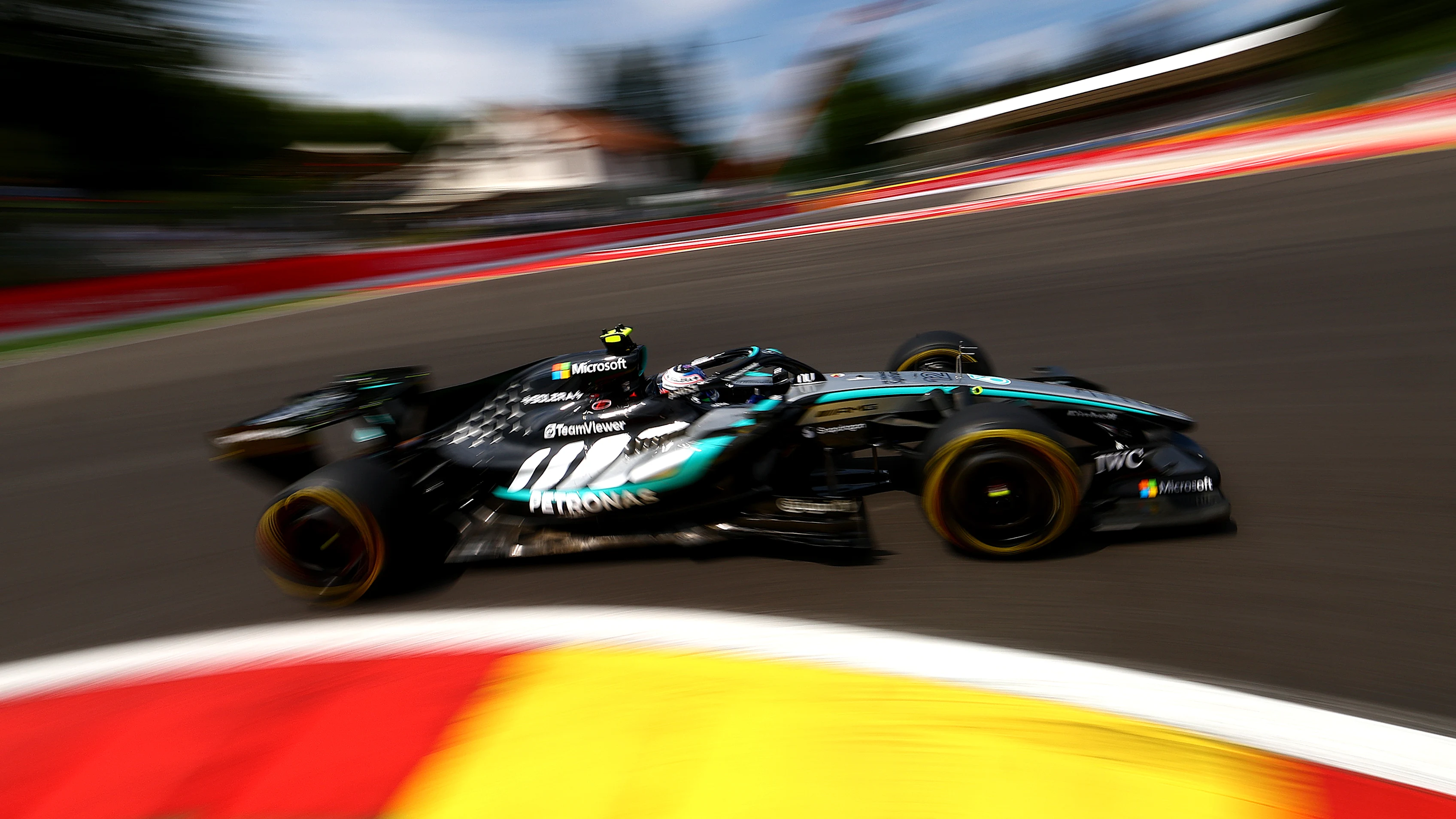 SPA, BELGIUM - JULY 17: Andrea Kimi Antonelli of Italy driving the (12) Mercedes AMG Petronas F1