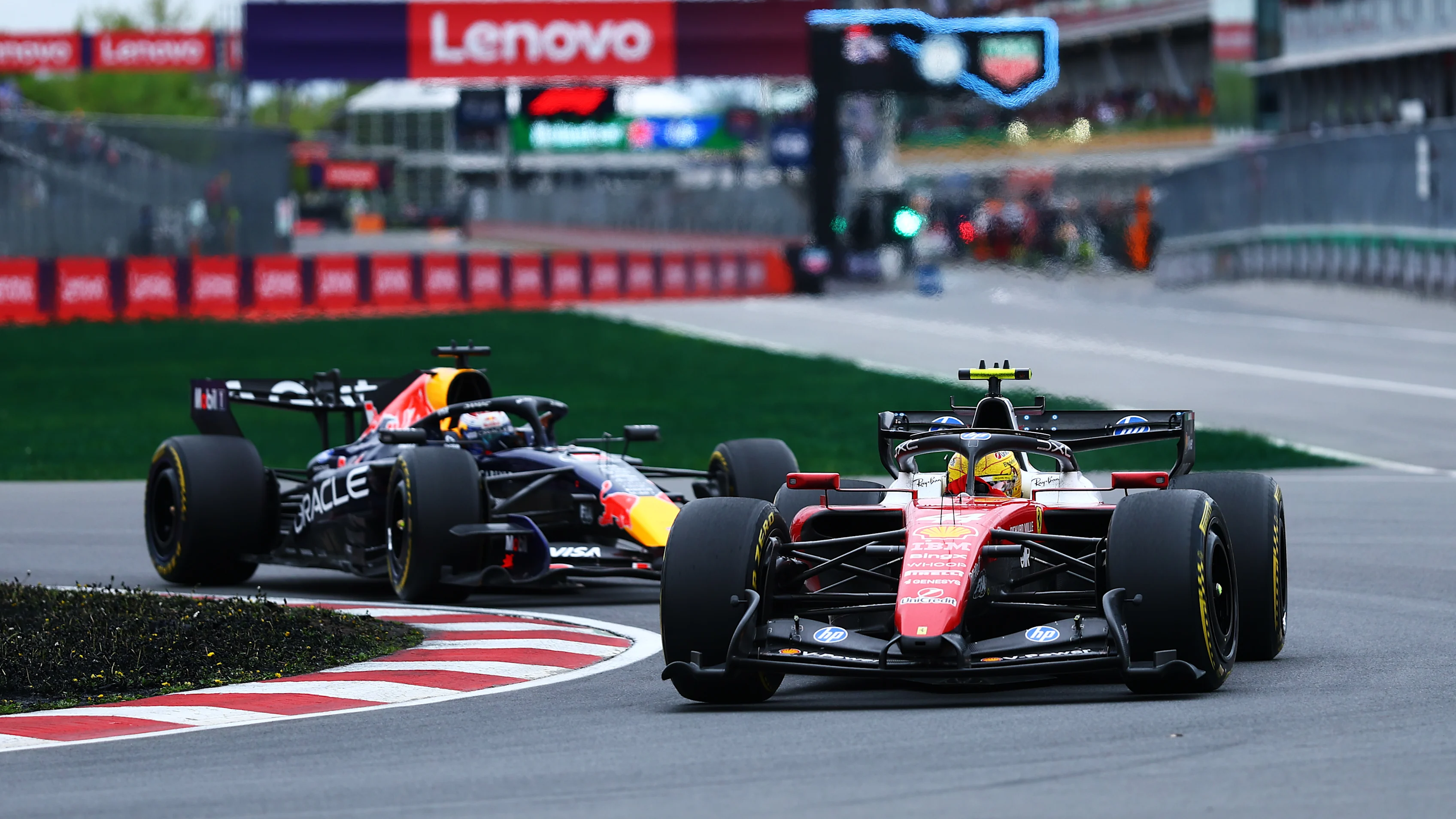 MONTREAL, QUEBEC - MAY 24: Lewis Hamilton of Great Britain driving the (44) Scuderia Ferrari SF-26