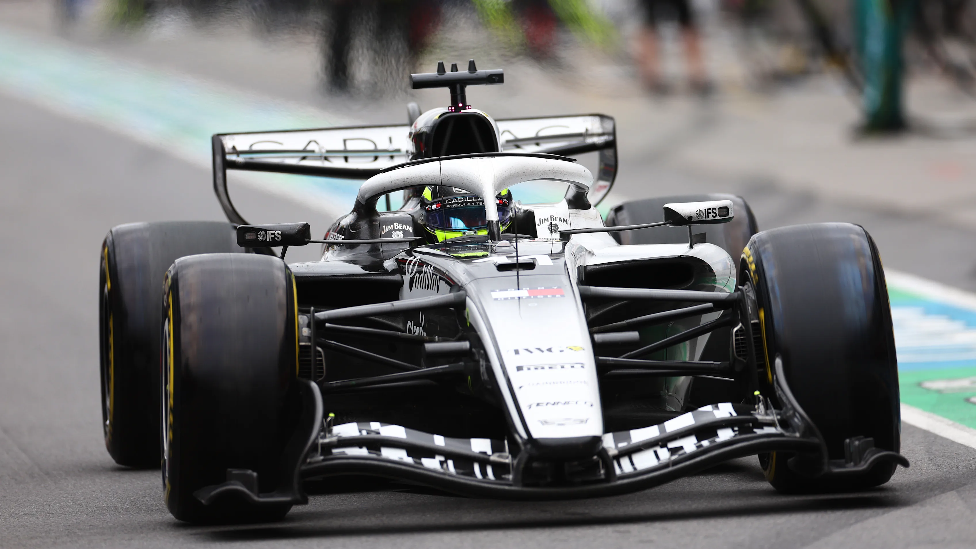 MONTREAL, QUEBEC - MAY 24: Sergio Perez of Mexico driving the (11) Cadillac F1 Team MAC-26 Ferrari