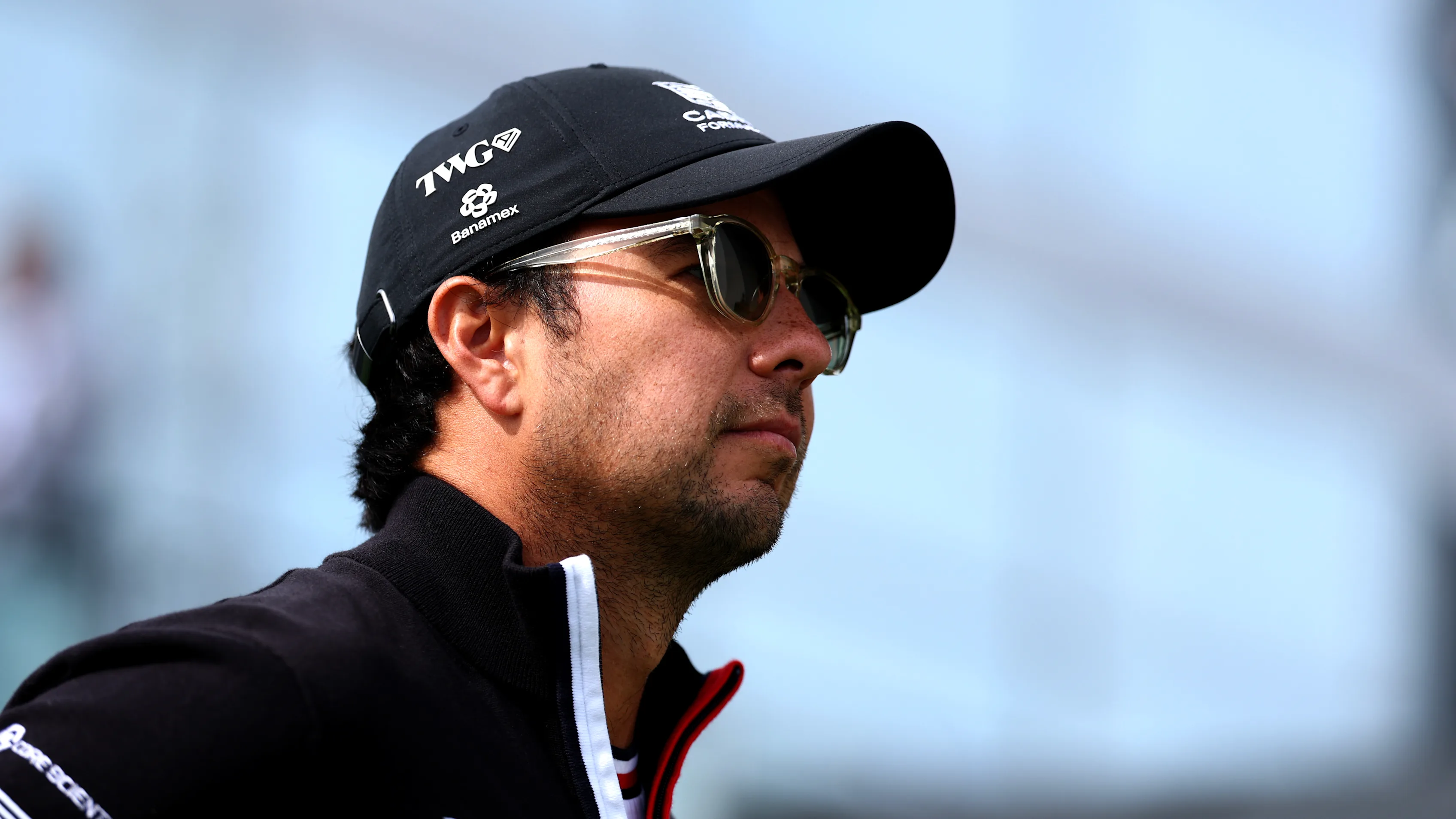MONTREAL, QUEBEC - MAY 23: Sergio Perez of Mexico and Cadillac F1 Team arrives in the Paddock prior to the Sprint ahead of the F1 Grand Prix of Canada at Circuit Gilles-Villeneuve on May 23, 2026 in Montreal, Quebec. (Photo by Clive Mason/Getty Images)