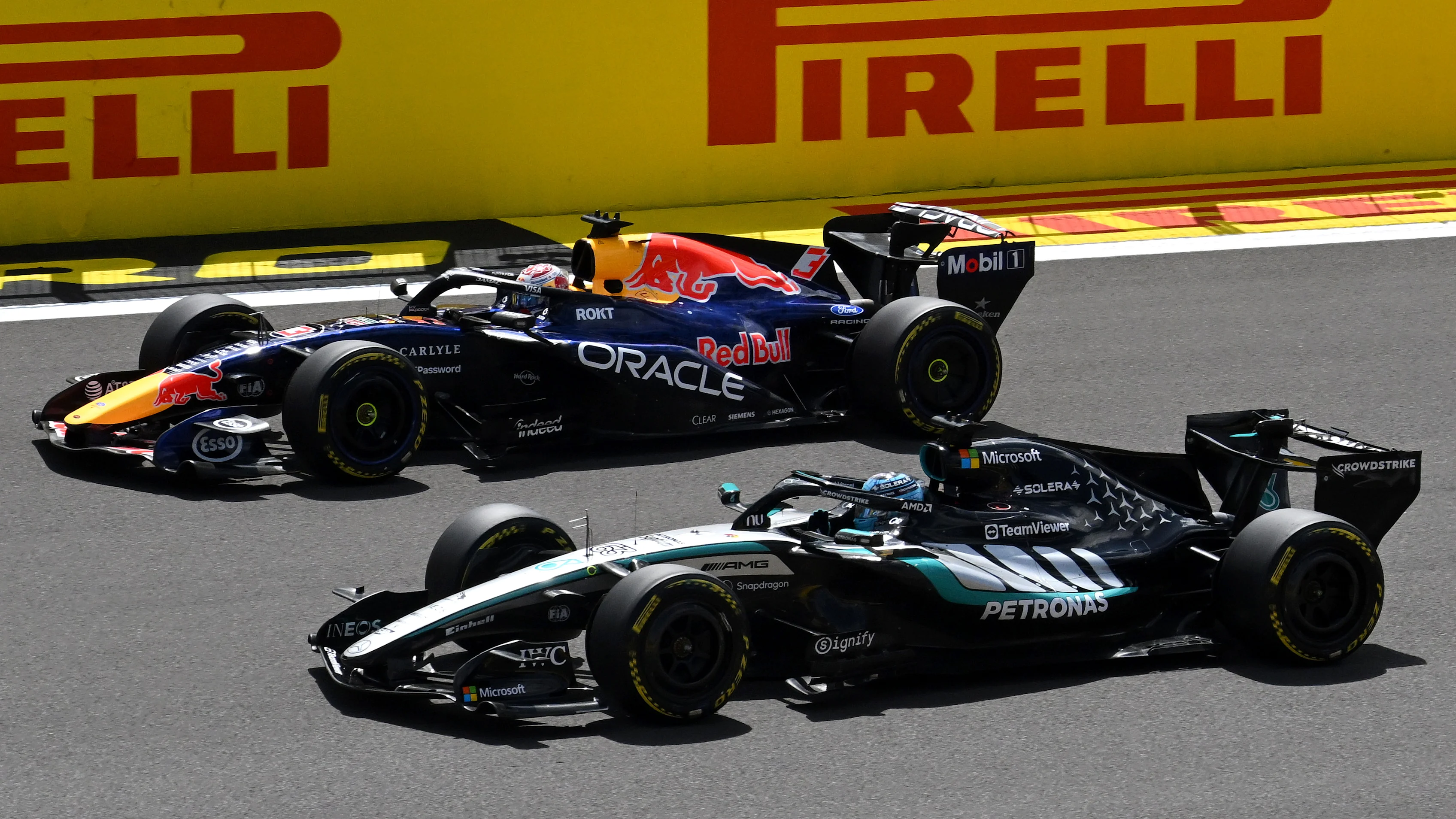 NORTHAMPTON, ENGLAND - JULY 04: Max Verstappen of the Netherlands driving the (3) Oracle Red Bull