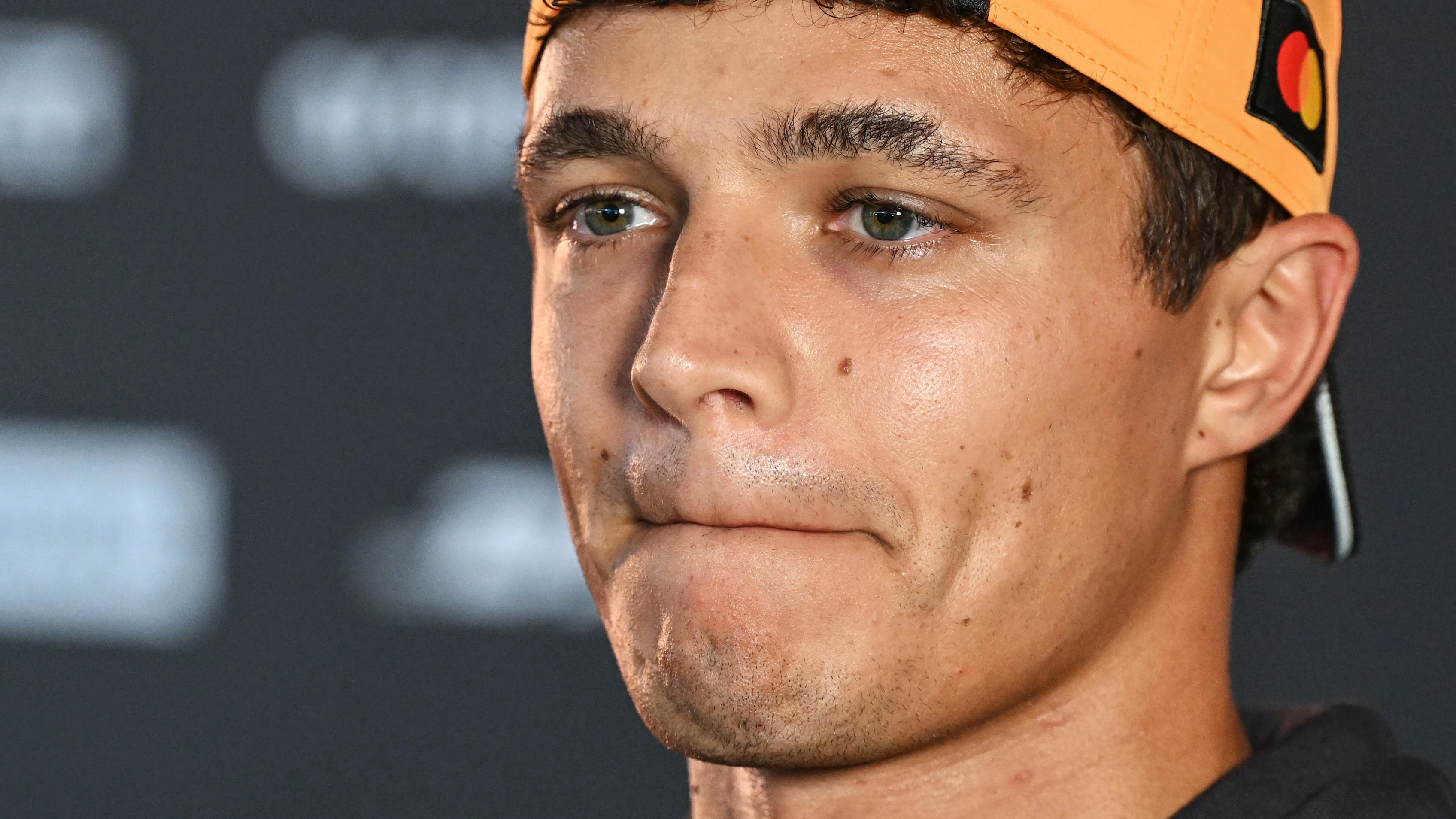 MONZA, ITALY - SEPTEMBER 03: Lando Norris of Great Britain and McLaren is interviewed during