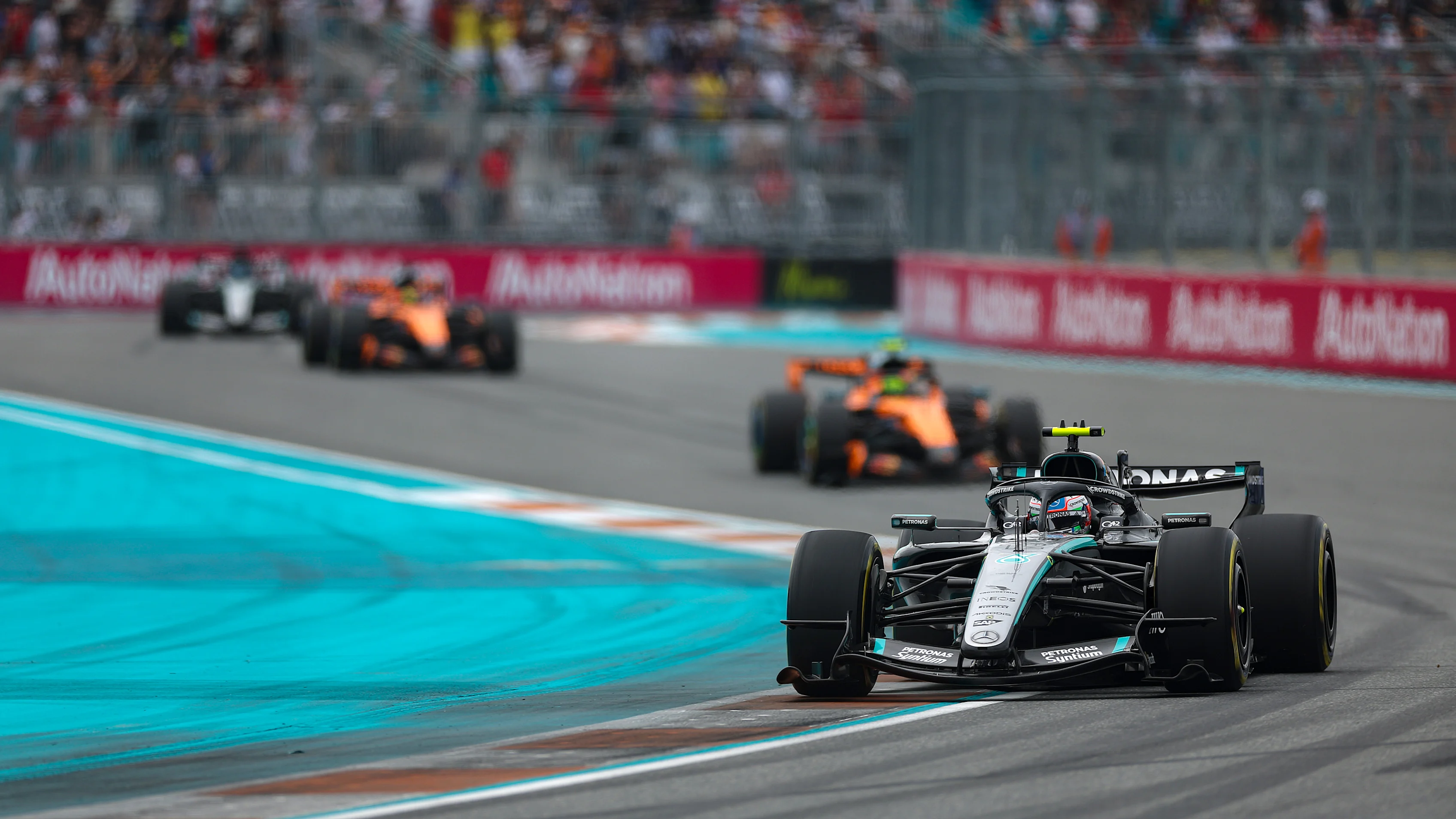 MIAMI, FLORIDA - MAY 03: Andrea Kimi Antonelli of Italy driving the (12) Mercedes AMG Petronas F1