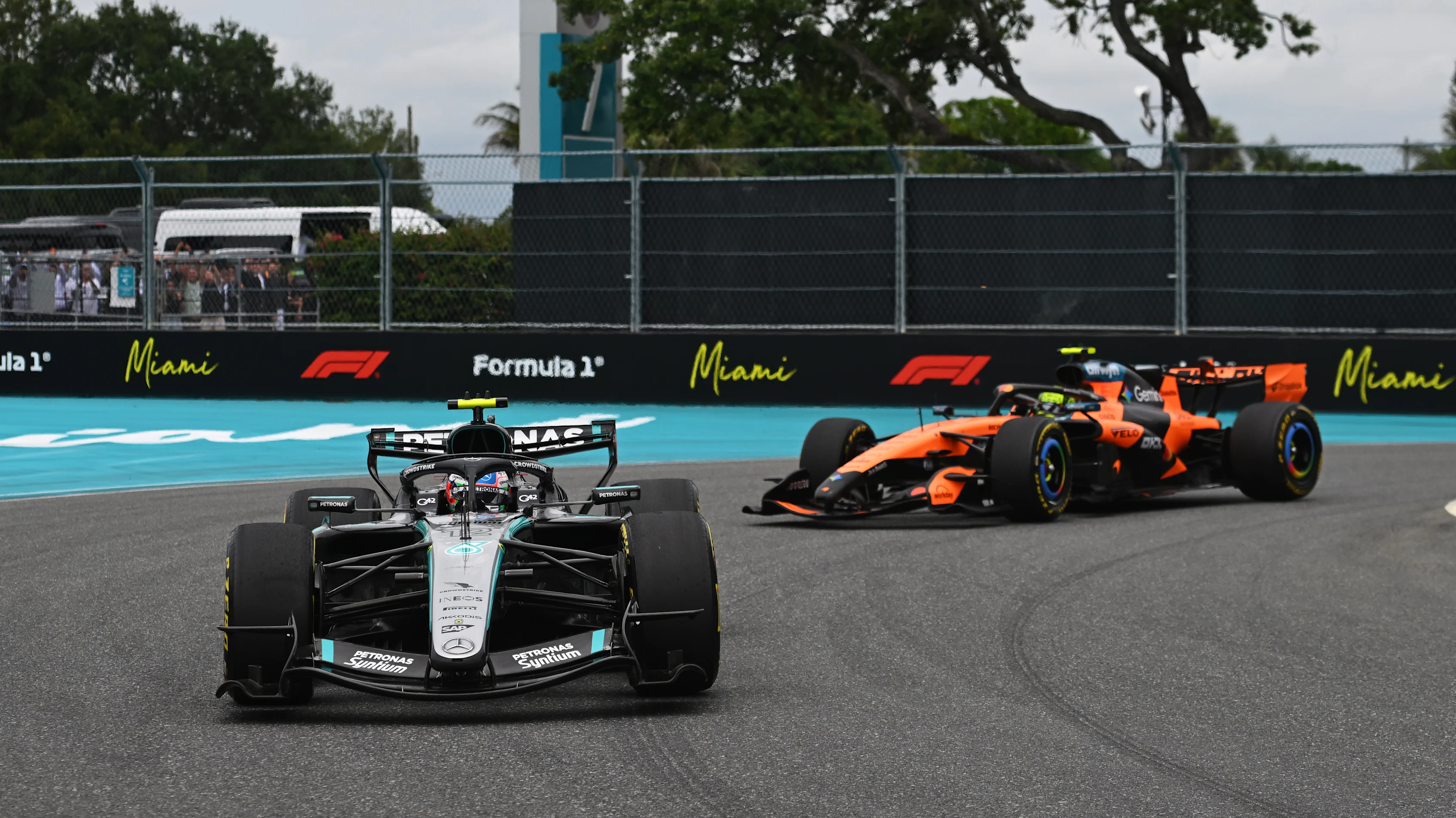 MIAMI, FLORIDA - MAY 03: Andrea Kimi Antonelli of Italy driving the (12) Mercedes AMG Petronas F1
