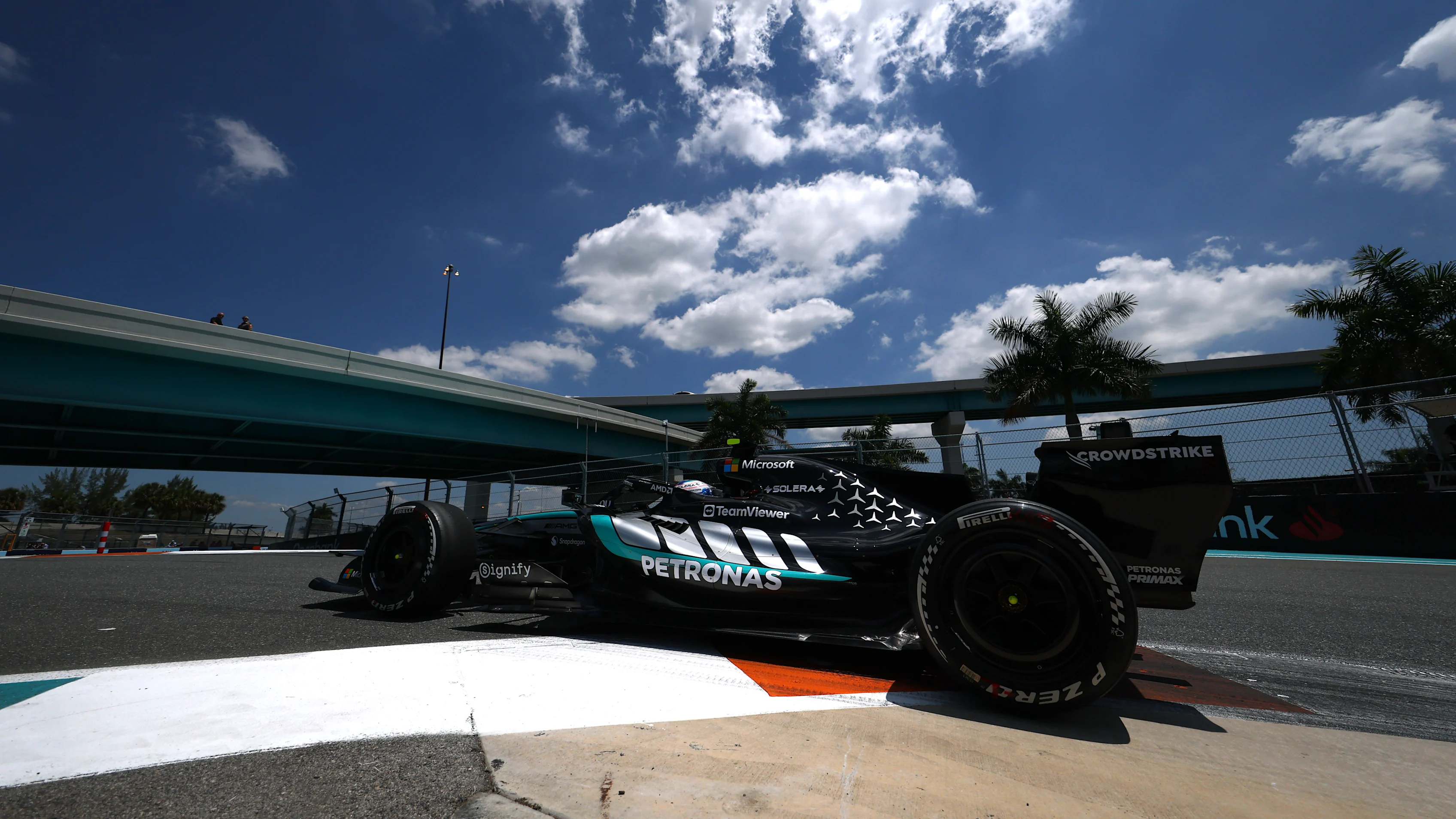 MIAMI, FLORIDA - MAY 01: Andrea Kimi Antonelli of Italy driving the (12) Mercedes AMG Petronas F1