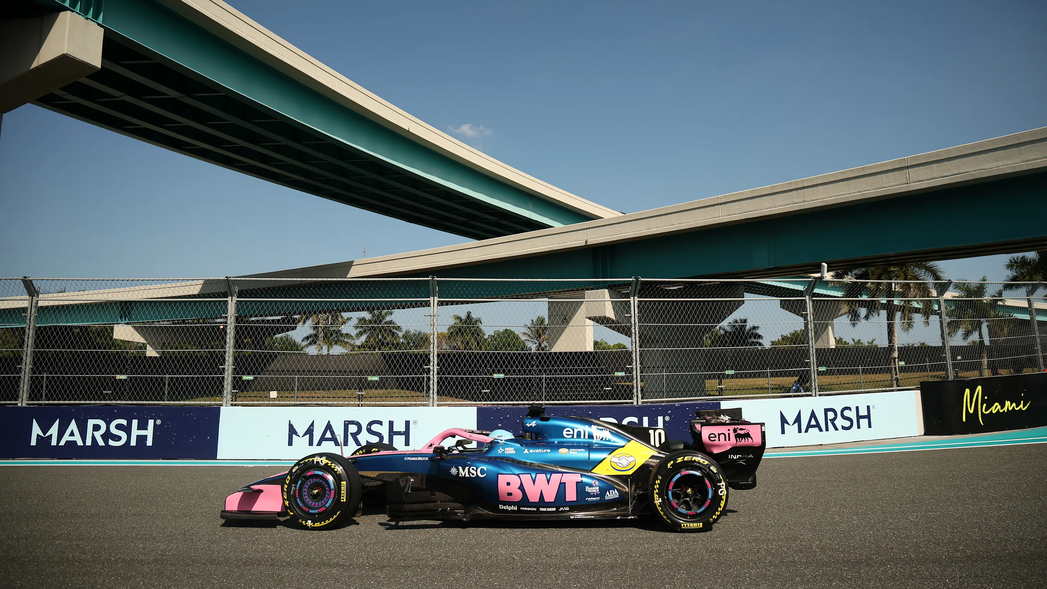 MIAMI, FLORIDA - MAY 01: Pierre Gasly of France driving the (10) Alpine F1 A526 Mercedes on track during Sprint Qualifying ahead of the F1 Grand Prix of Miami at Miami International Autodrome on May 01, 2026 in Miami, Florida. (Photo by Chris Graythen/Getty Images)