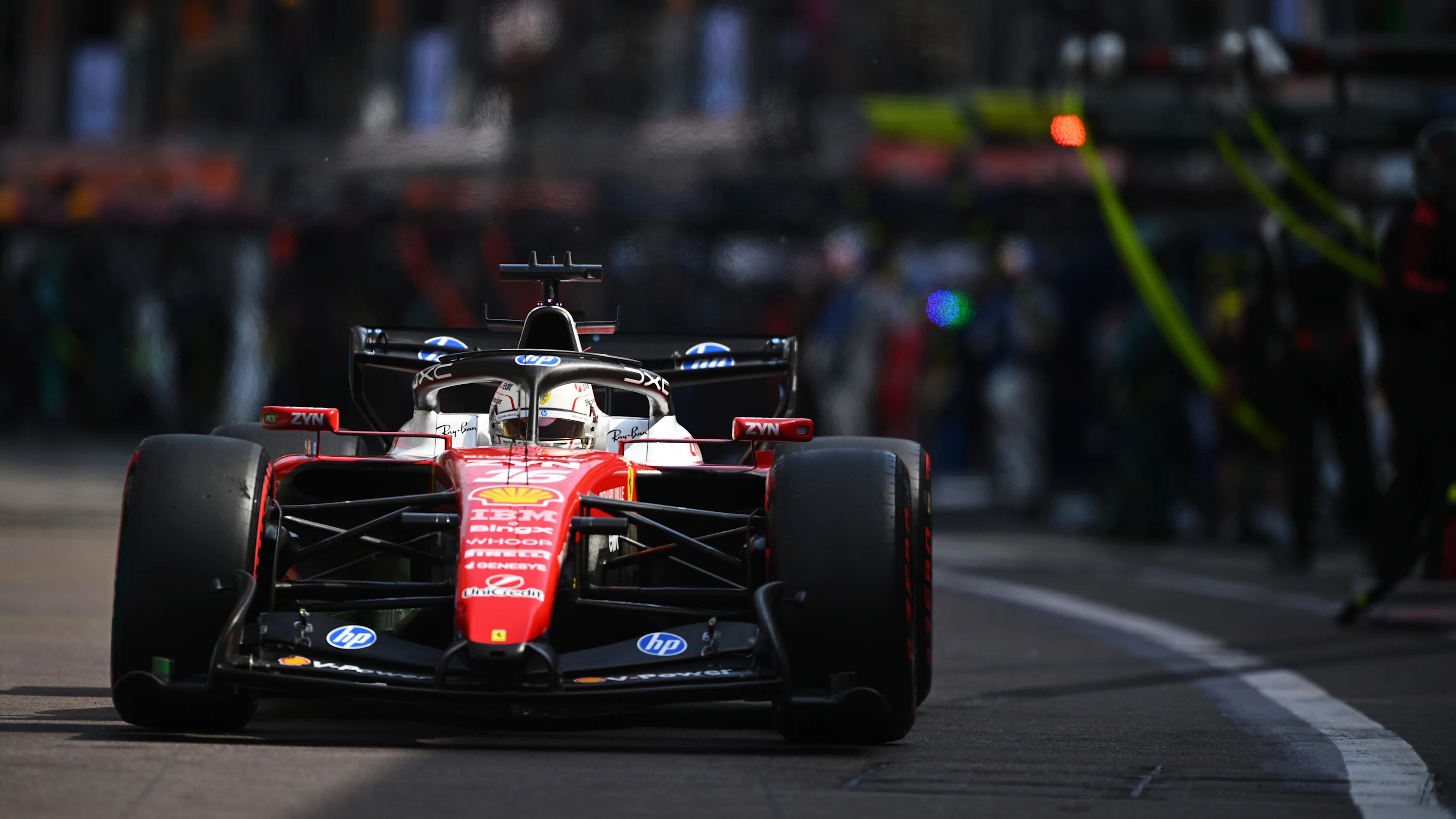 MONTE-CARLO, MONACO - JUNE 07: Charles Leclerc of Monaco driving the (16) Scuderia Ferrari SF-26 in